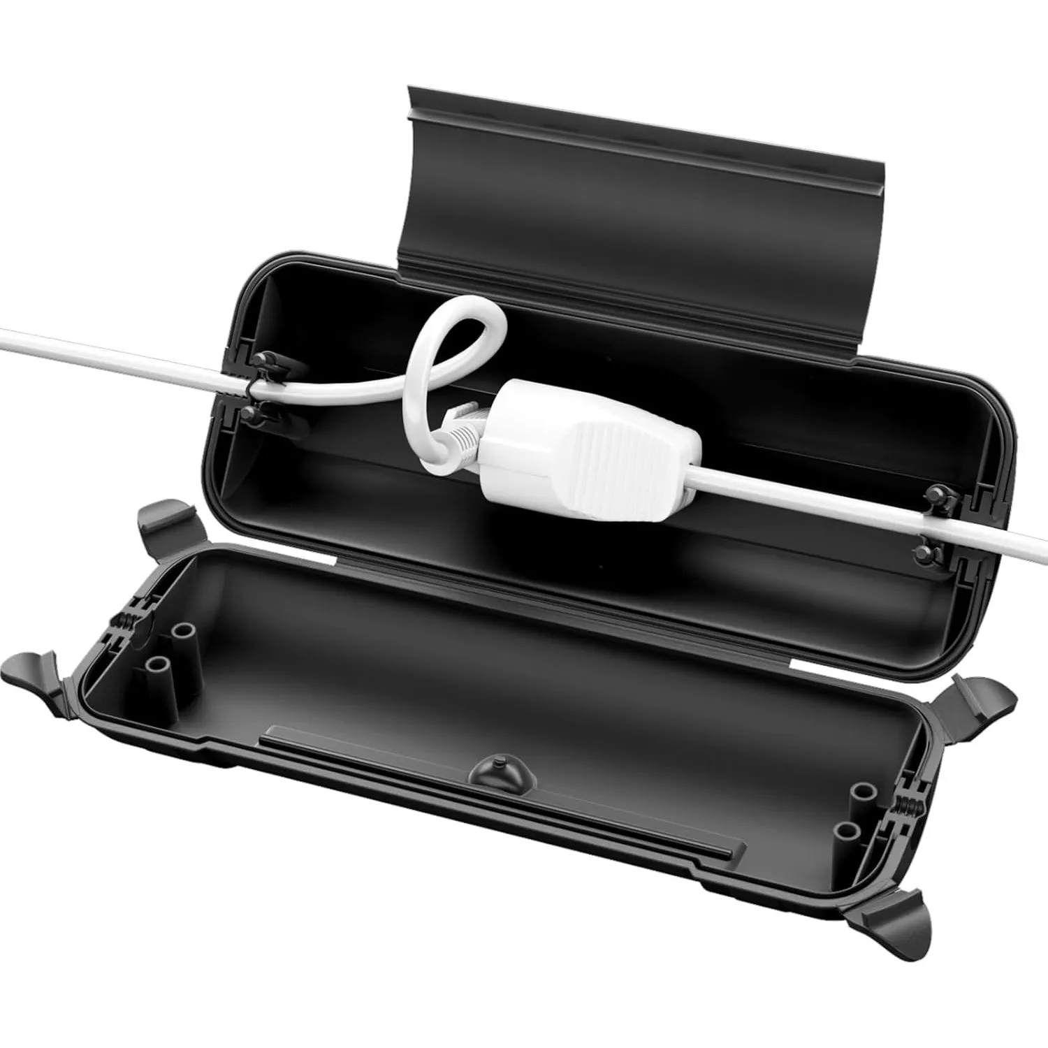 RESTMO IP44 wasserdichte Kabelbox für den Außenbereich (Outdoor), wetterbeständige Große Schutzbox für Verlängerungskab…
