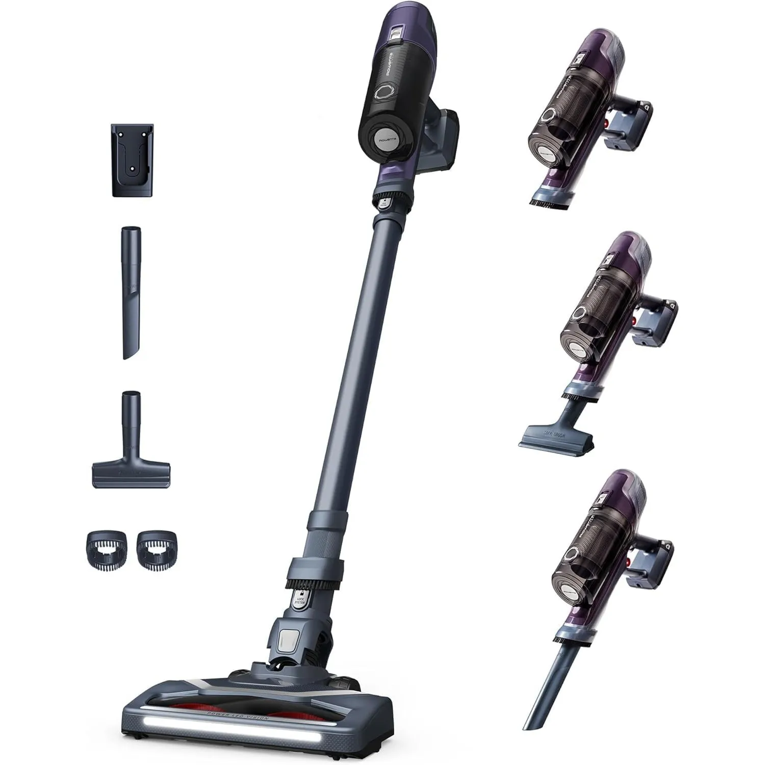 Rowenta X-Pert 6.60 Essential Akkustaubsauger, 100 W Leistung, 45 Min Laufzeit, kabellos & beutellos, LED-Bürstenkopf, …