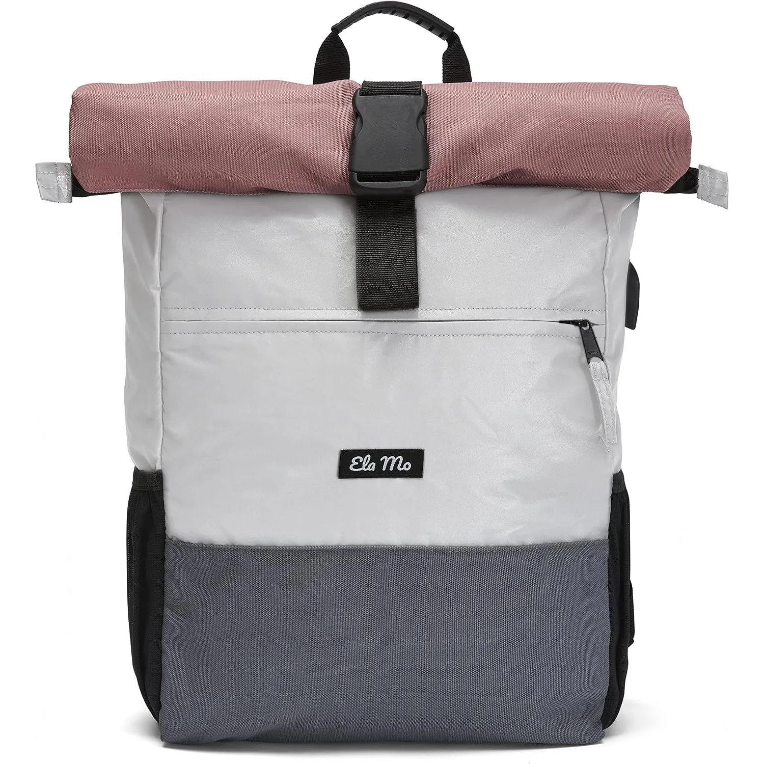 Ela Mo® Rolltop Rucksack Damen - Rollrucksack Anti Diebstahl für Sport & Reisen - Laptoprucksack für Schule, Uni, Busin…
