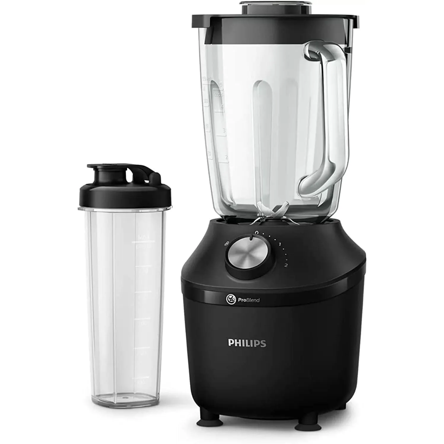 Philips Standmixer 3000 Serie, Schwarz, 600W
