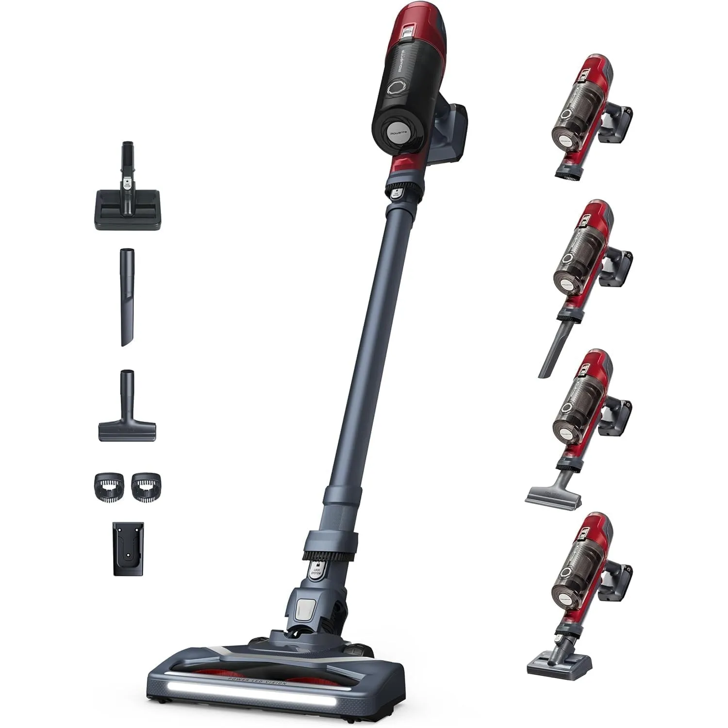 Rowenta X-Pert 6.60 Animal Akkustaubsauger, 100W Leistung, 45 Min Laufzeit, kabellos & beutellos, LED-Düse, herausnehmb…