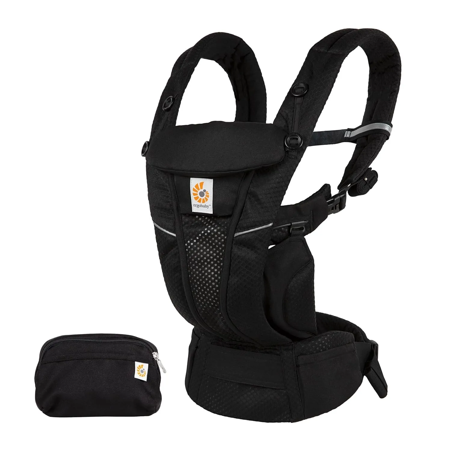 Ergobaby Omni Breeze Babytrage für Neugeborene ab Geburt bis 20kg, 4 Positionen SoftFlex Mesh Ergonomische Babybauchtra…