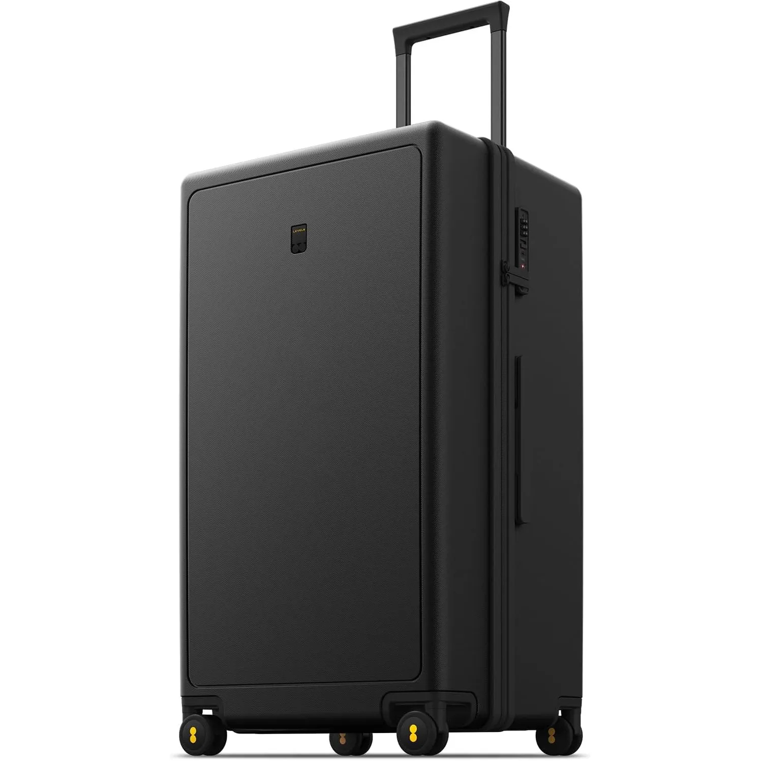 LEVEL8 Koffer Trolley, Rollkoffer Reisekoffer Hartschalen 4 Rollen, Spinner Handgepäck,TSA, 100% PC,Micro-Diamond Textu…