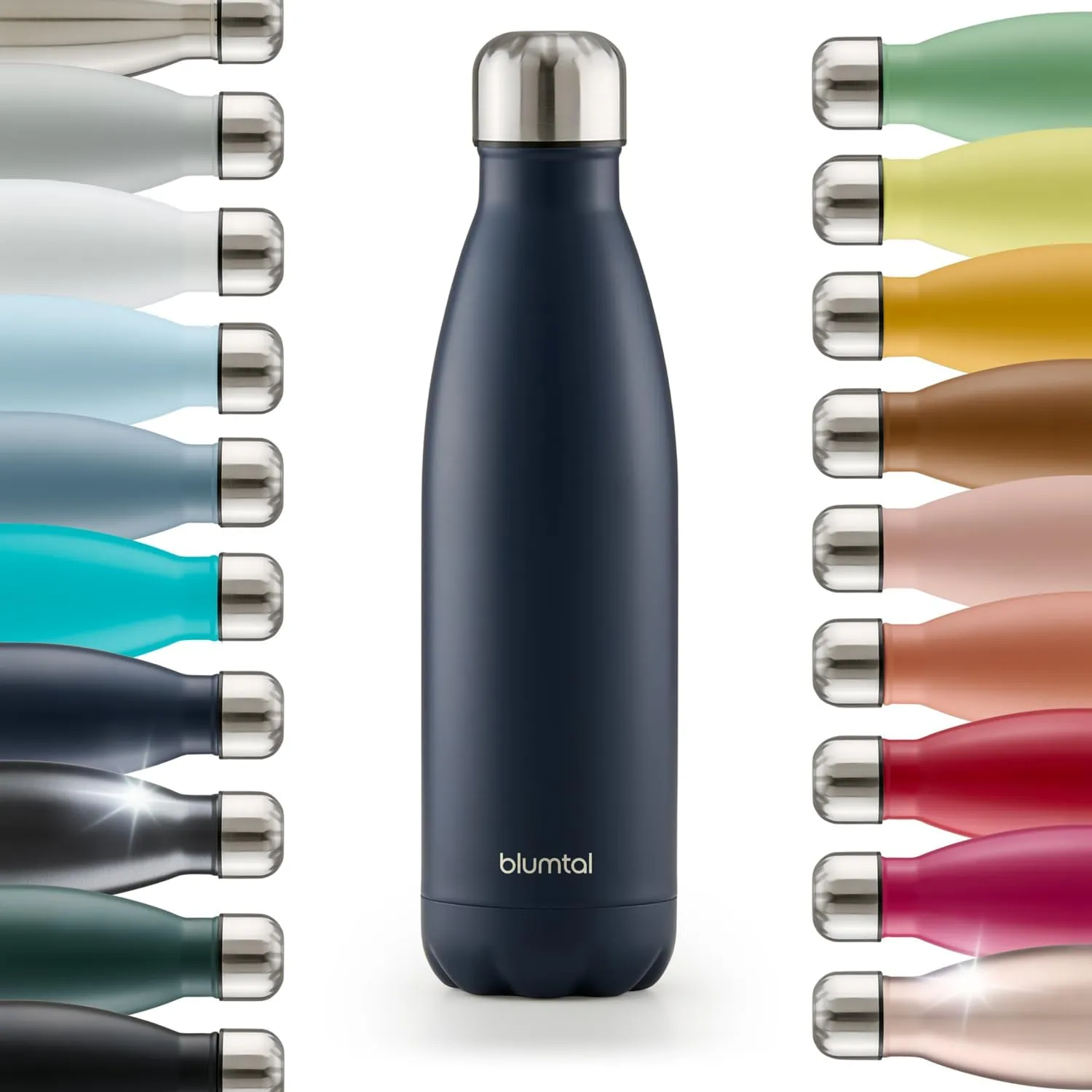 Blumtal® Charles Stainless Steel Drinking Bottle, Thermos Flask, 750 ml, BPA-Free Thermal Drinking Bottle, Cold and War…
