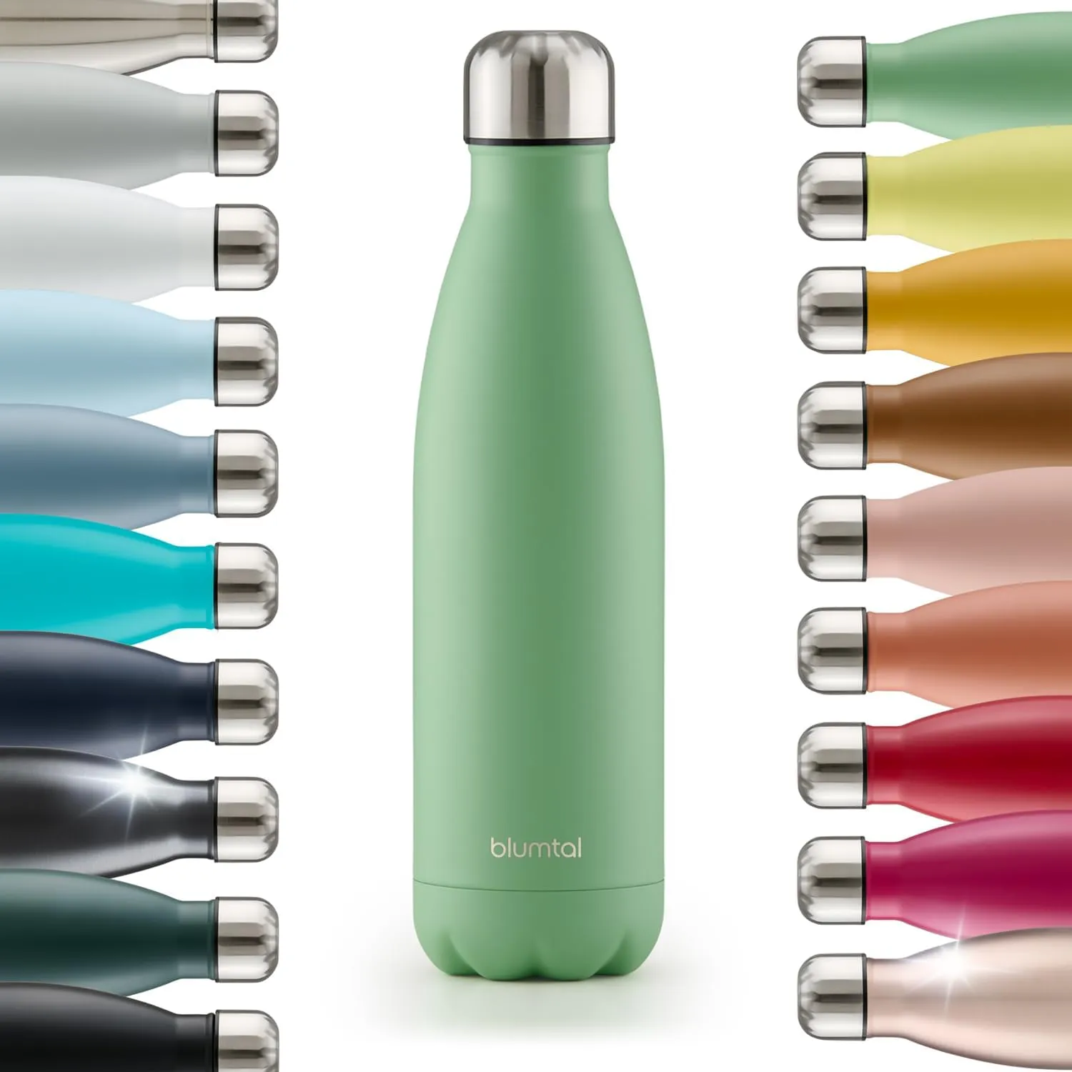 Blumtal® Charles Stainless Steel Drinking Bottle, Thermos Flask 1000 ml, BPA-Free Thermal Drinking Bottle, Cold and War…