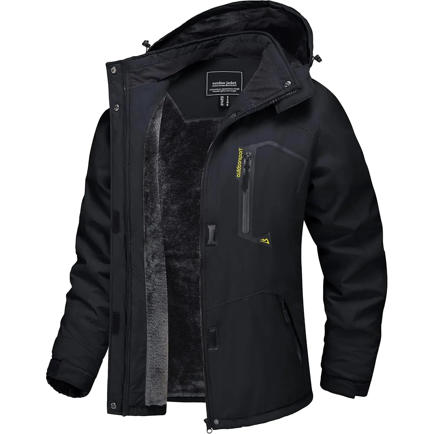 TACVASEN Winterjacke Damen Skijacke Warme Fleece Wasserdicht Jacken
