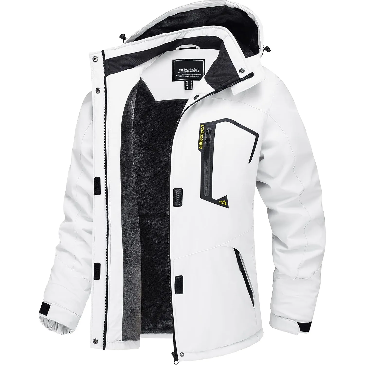 TACVASEN Winterjacke Damen Skijacke Warme Fleece Wasserdicht Jacken