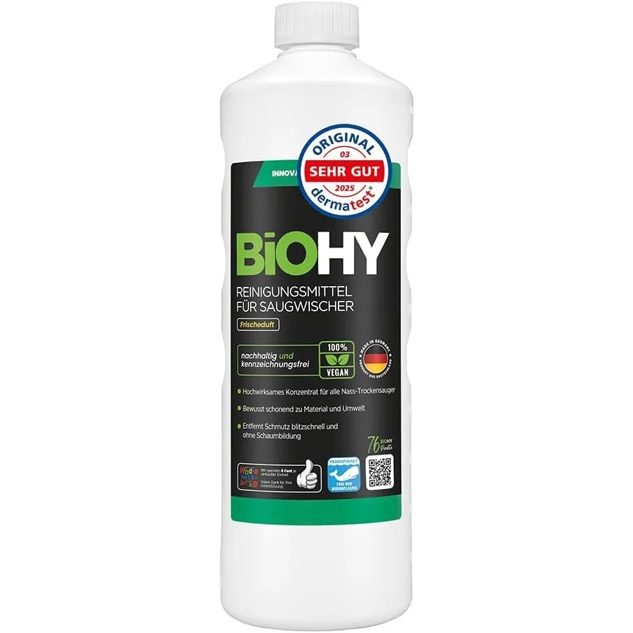 BiOHY Reinigungsmittel für Saugwischer mit Frischeduft (1l Flasche)
