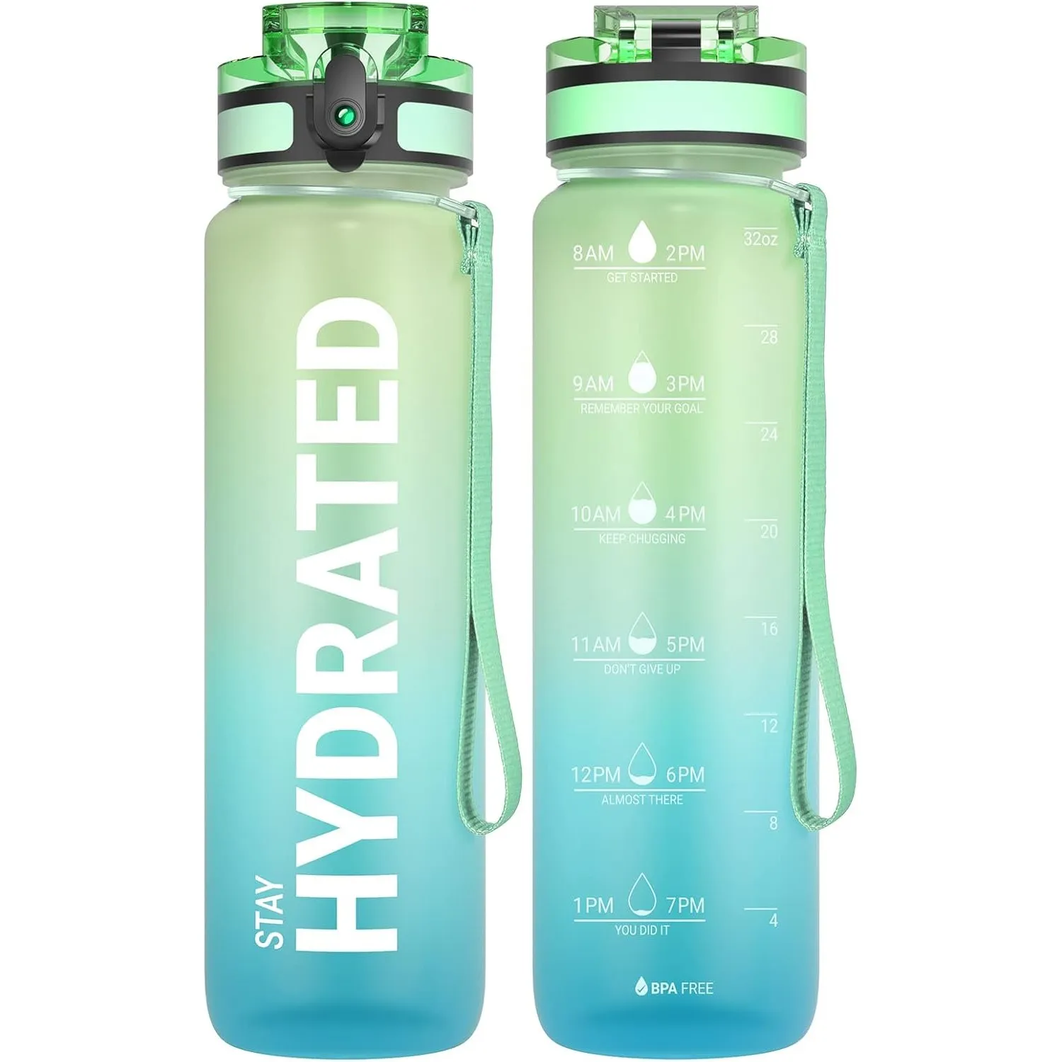Sahara Sailor Trinkflasche, Sport Trinkflasche, [BPA-frei Tritan] 1L/500ML/750ML Auslaufsicher Sport Wasserflasche, Spo…