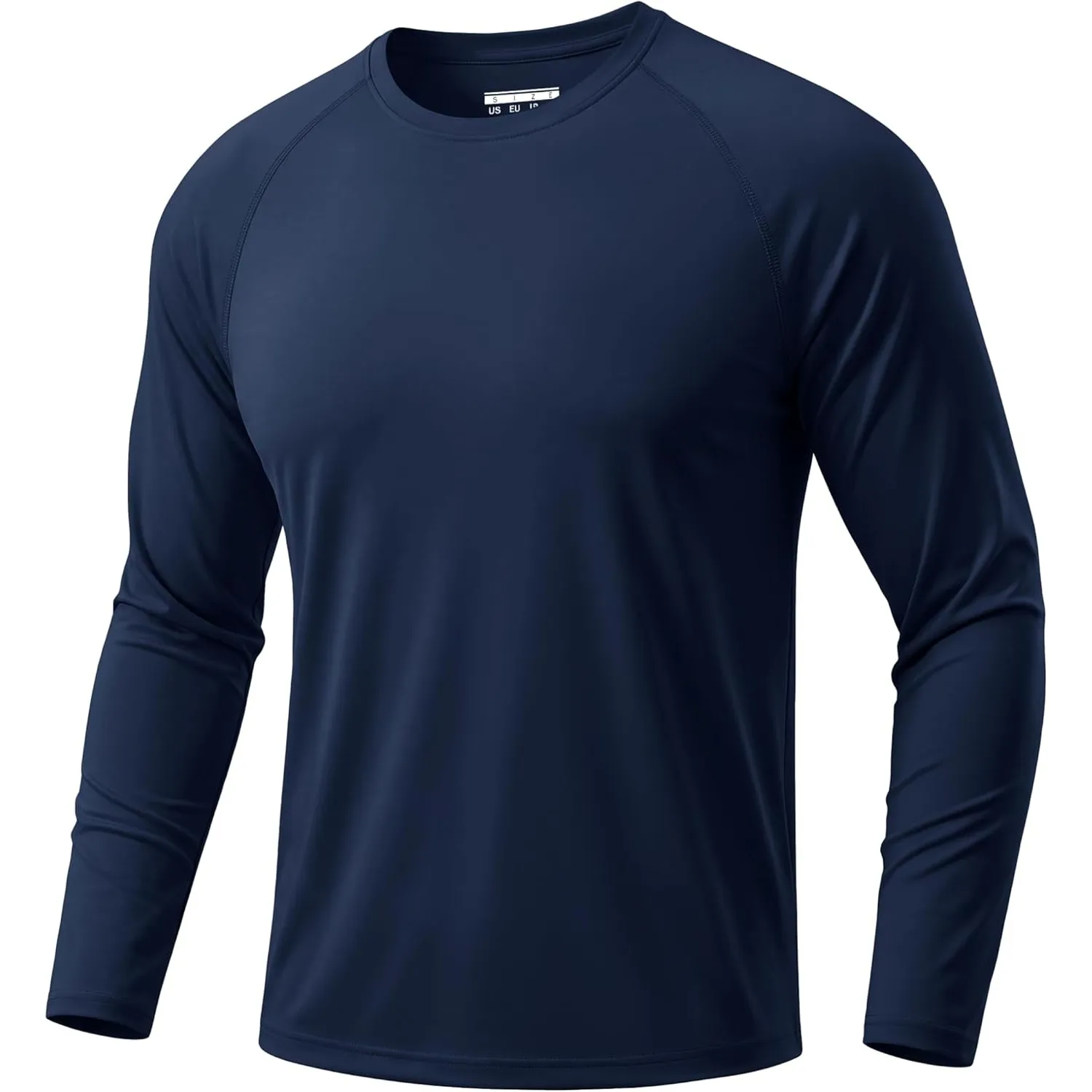 TACVASEN Herren UPF 50+ UV Sonnenschutz Langarmshirt Outdoor Langarm T-Shirt Rashguard
