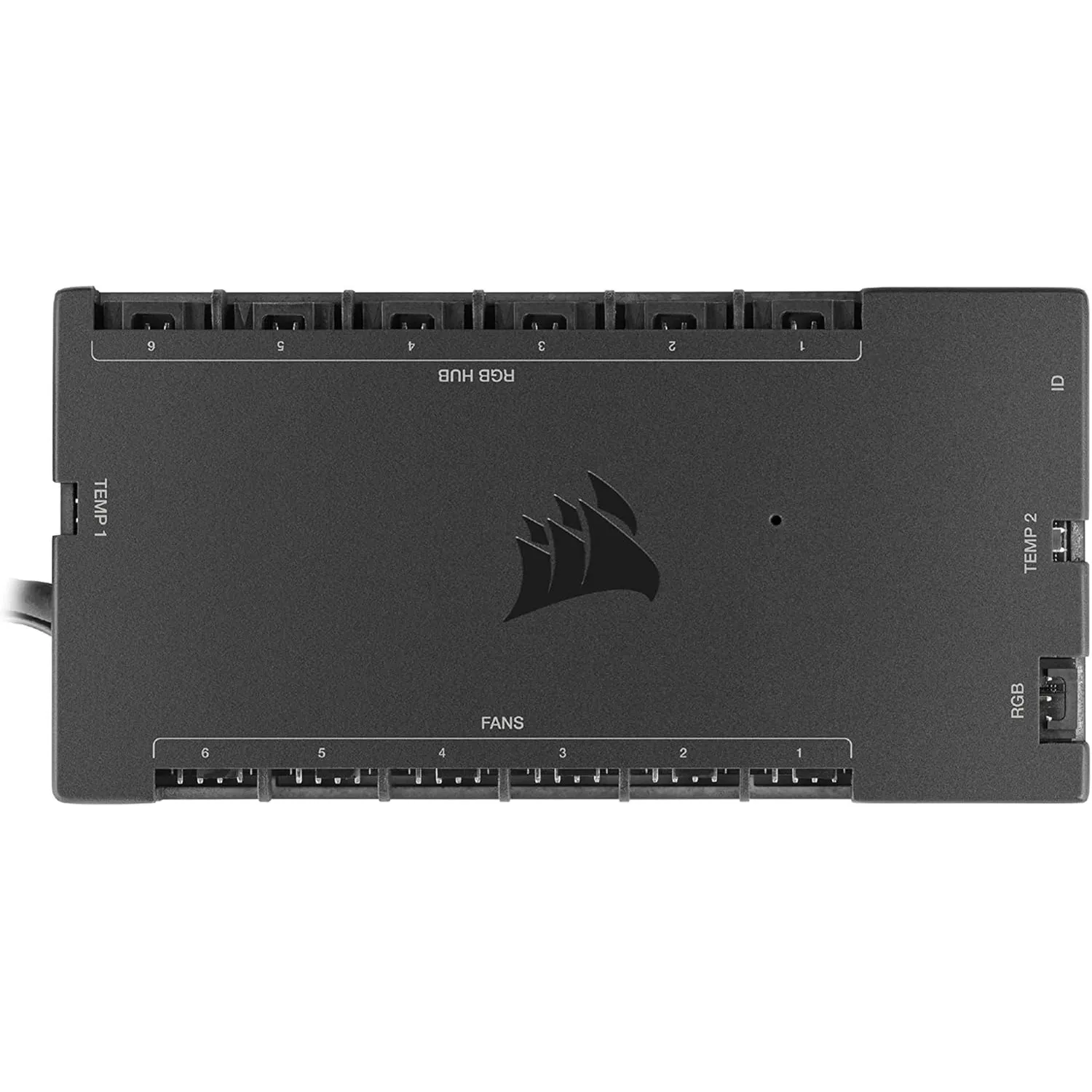 Corsair iCUE COMMANDER CORE XT, Digitale Steuerung der Beleuchtung und Lüfterdrehzahl (Sie bis zu Sechs PWM-Gehäuselüft…
