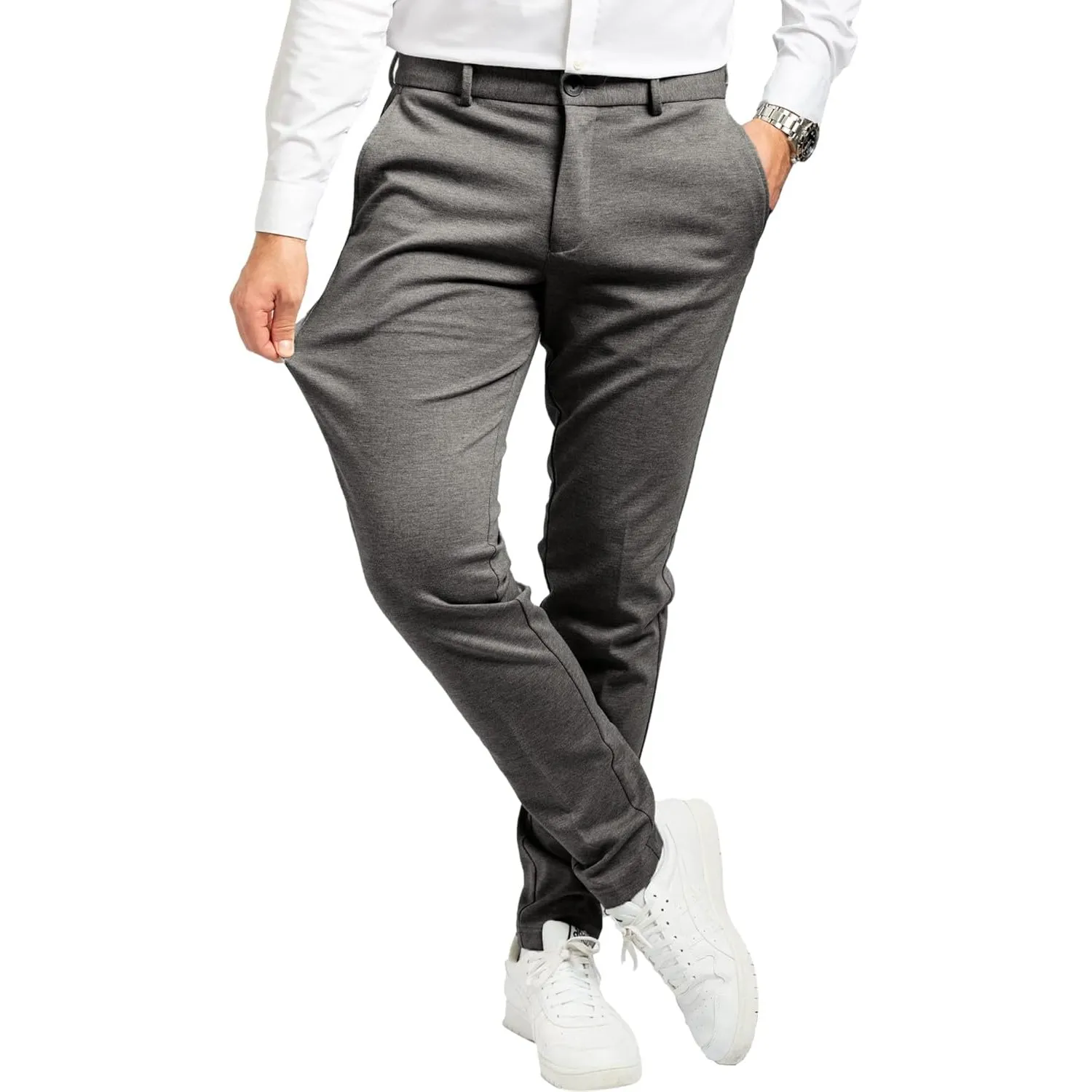 Performance Pants Herren - Stilvolle Slim Fit Herren Hosen Stretch - Hosen Herren Stretch - Angenehme Praktische Männer…
