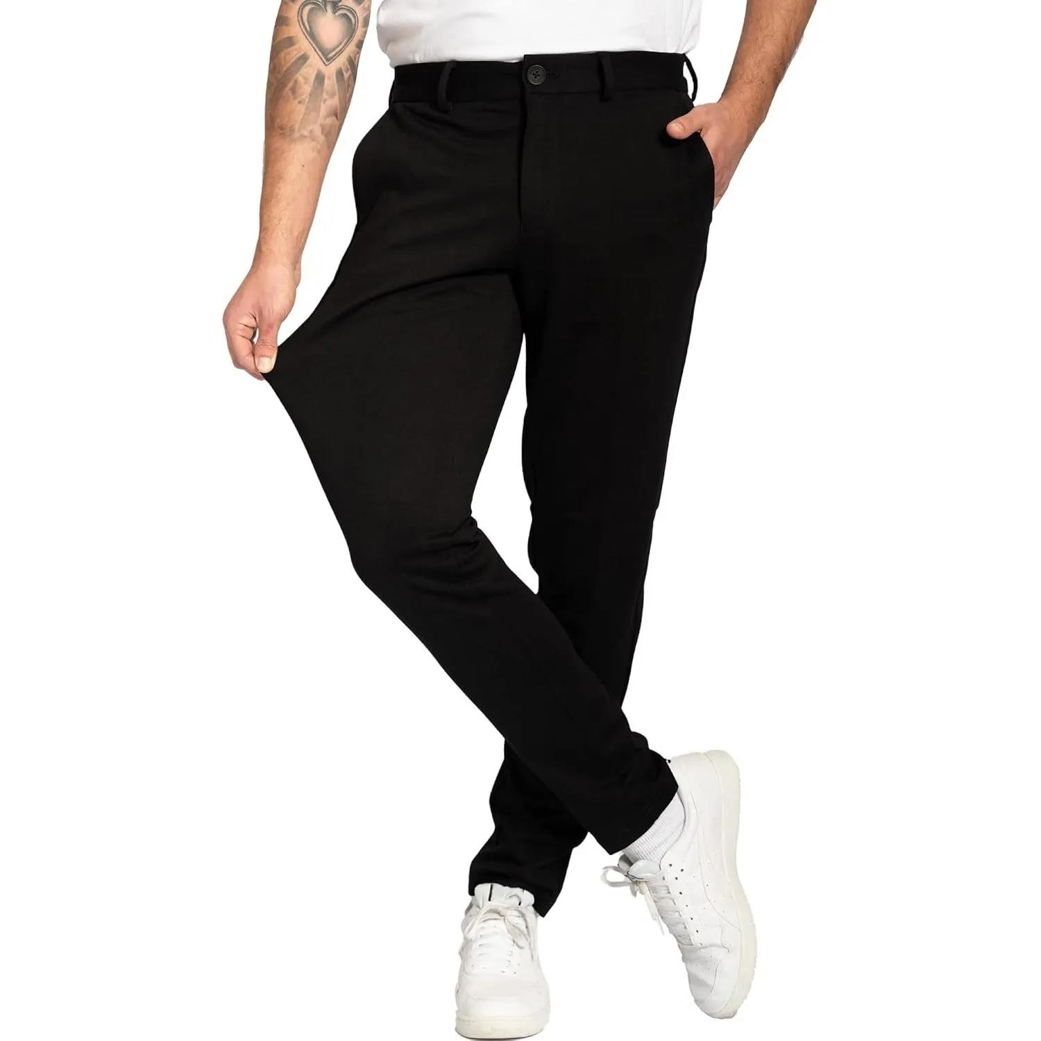 Performance Pants Chinohose Herren Slim Fit | Super Stretch Anzughose