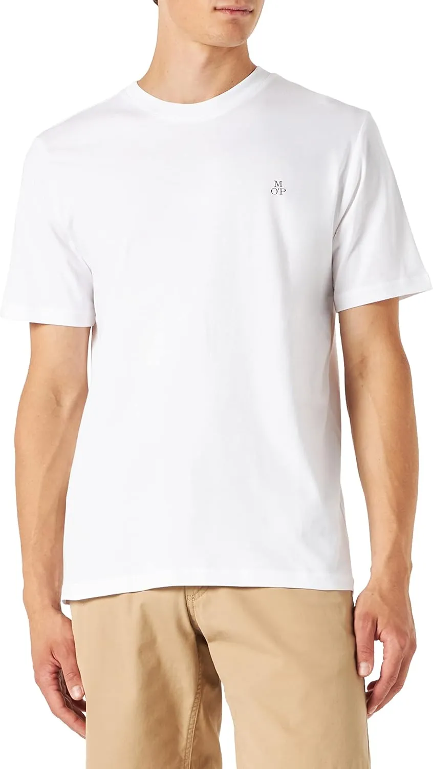 Marc O'Polo Herren 51556 Herren T-Shirt mit Rundhals-Ausschnitt, bequemes Oberteil aus Bio Baumwolle, klassisches Kurza…
