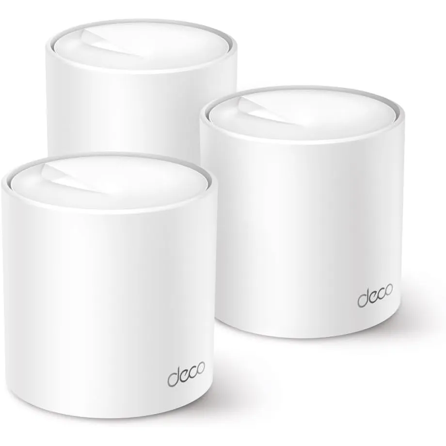 TP-Link Deco X50 Mesh WLAN Set (3 Pack), Wi-Fi 6 AX3000 Dual Band Router & Repeater, 3X Gigabit Ports für Jede Einheit,…
