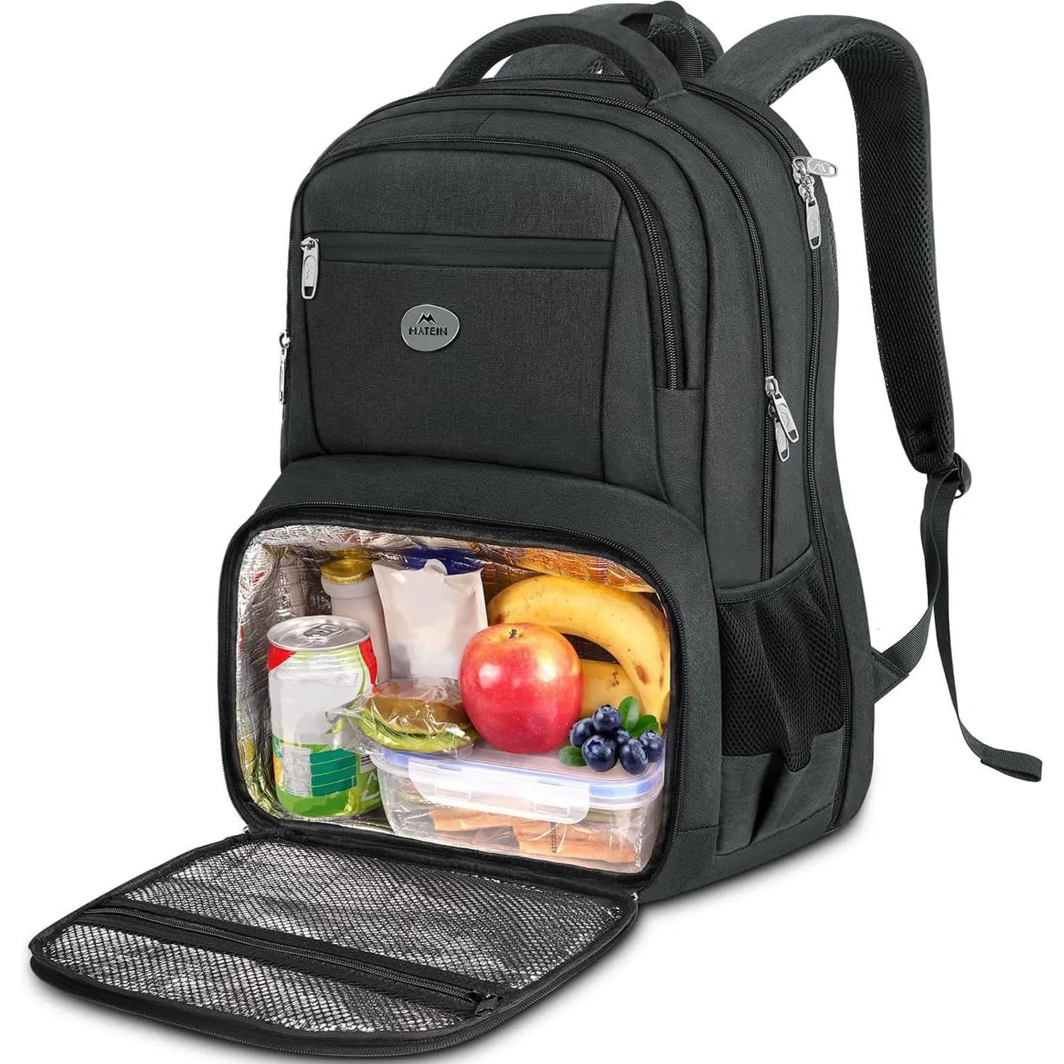 MATEIN Rucksack Herren mit Kühlfach, Groß Laptop Rucksack Herren 17 Zoll
