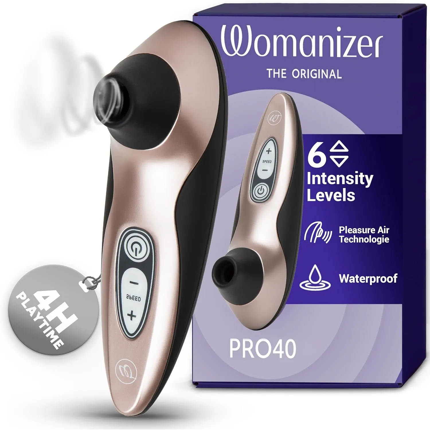 Womanizer Pro40 Klitoris Sauger Erotik Vibrator für Frauen Sex Spielzeug Dildo | Klitoris Stimulator Auflegevibrator mi…