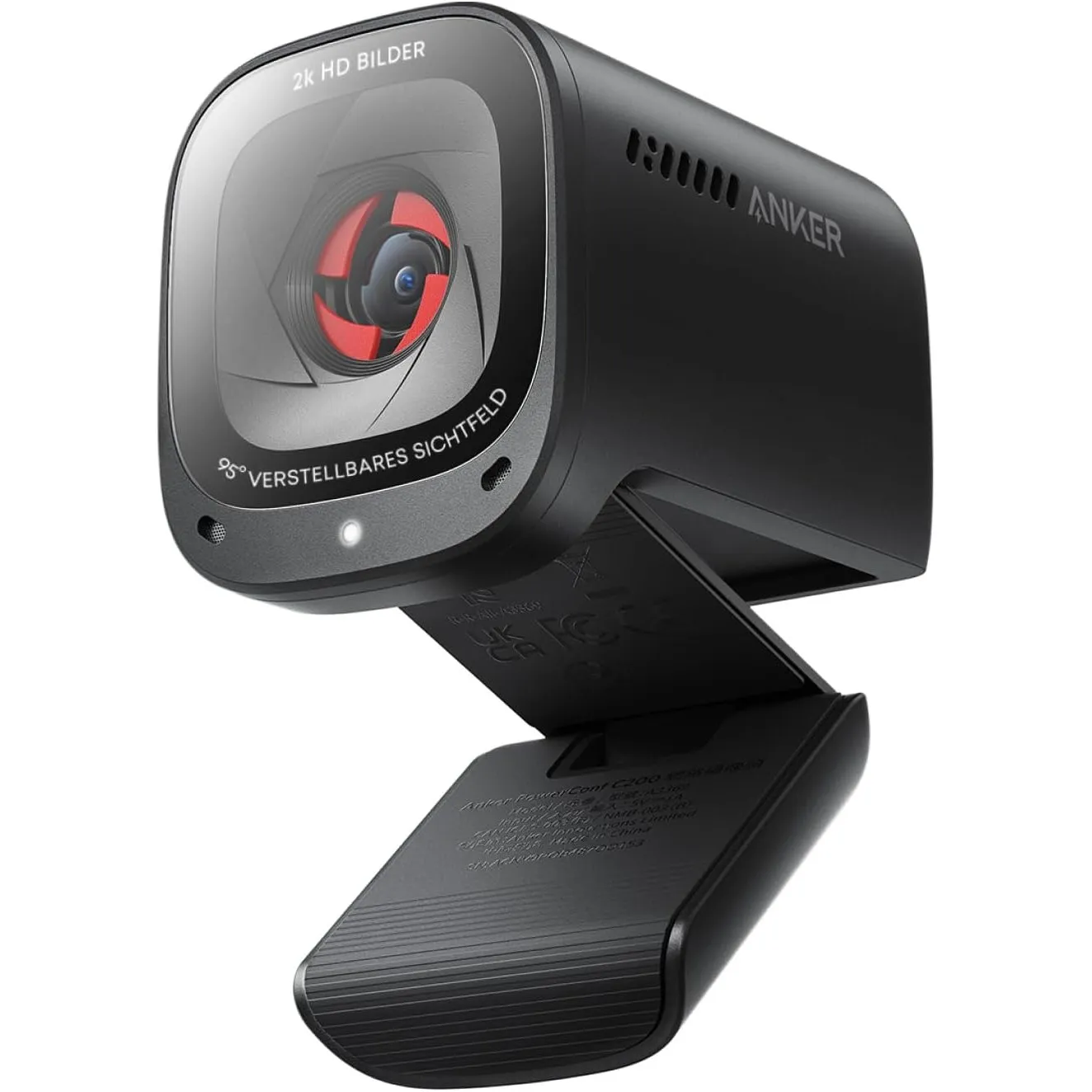 Anker PowerConf C200 2K USB-Webcam, Webcam für Laptops, Stereo-Mikrofone