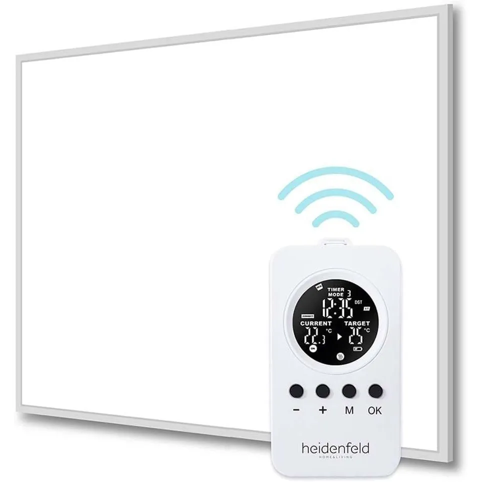 Heidenfeld Infrarotheizung HF-HP106-3 | Bis 12 m² | 500 Watt