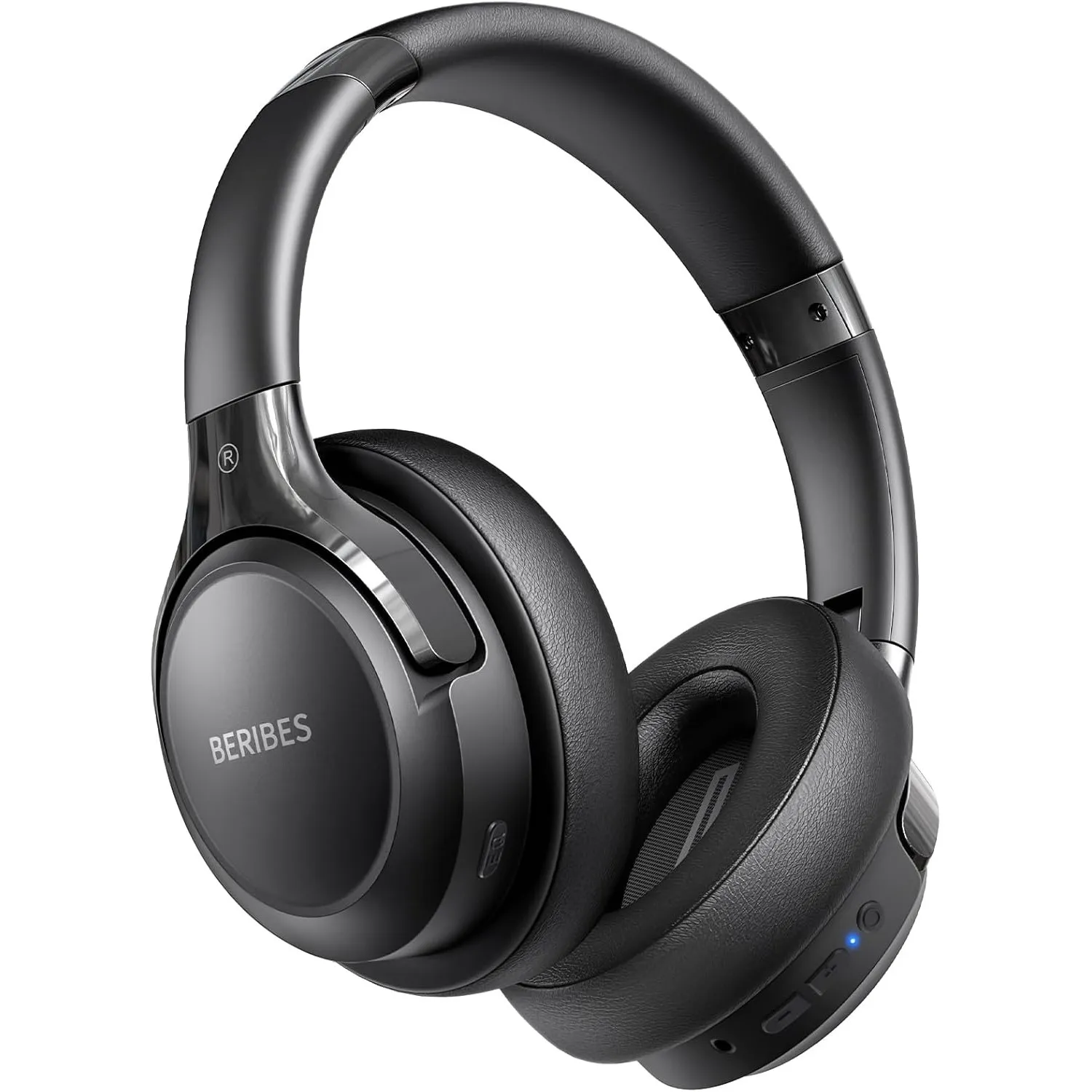 BERIBES Bluetooth Kopfhörer Over Ear, 65 Std Kopfhörer Kabellos Bluetooth mit 6 EQ-Modi, HiFi Stereo, Eingebautes Mikro…