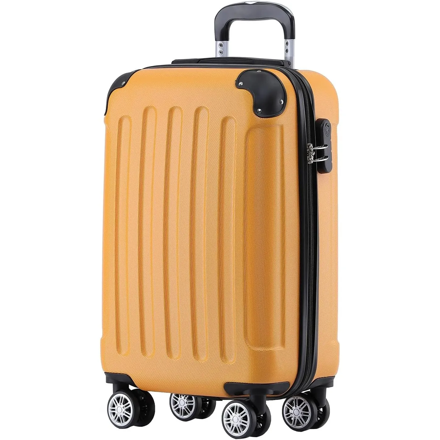 BEIBYE Handgepäck Koffer M 55 cm – kabinentauglich, Reisekoffer, leicht, Hartschale ABS, 360° Doppelrollen, Zahlenschlo…