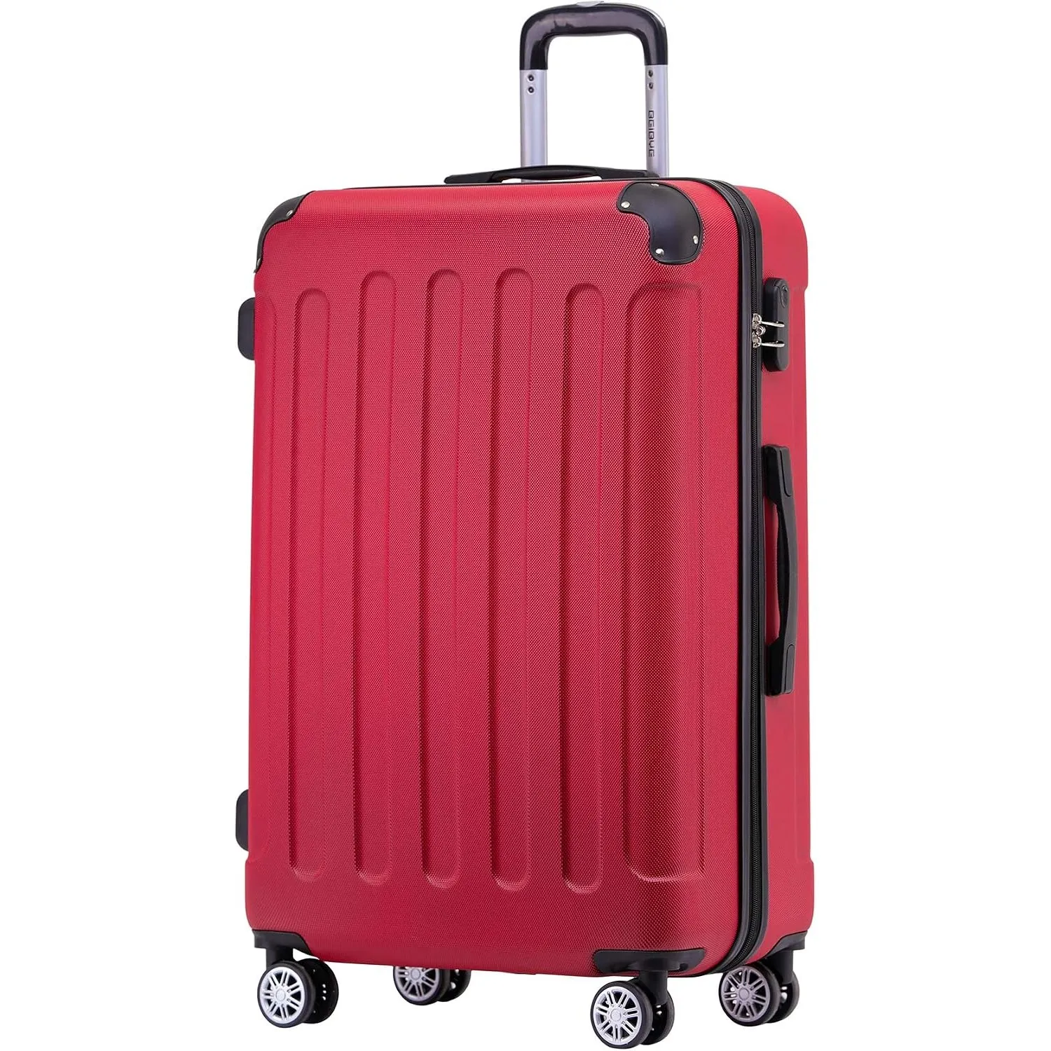 BEIBYE Hartschalenkoffer XL 76 cm – großer Reisekoffer für Familienreisen, leicht, robust, ABS, 360° Doppelrollen, Zahl…