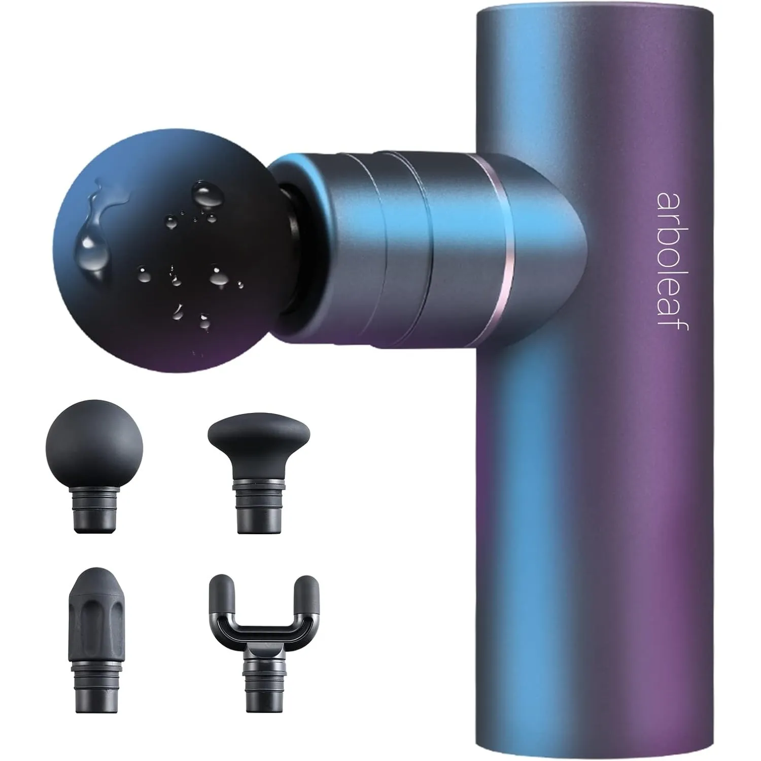 arboleaf Mini Massagepistole Massagegerät Massage gun 4 Silikon-Aufsätze