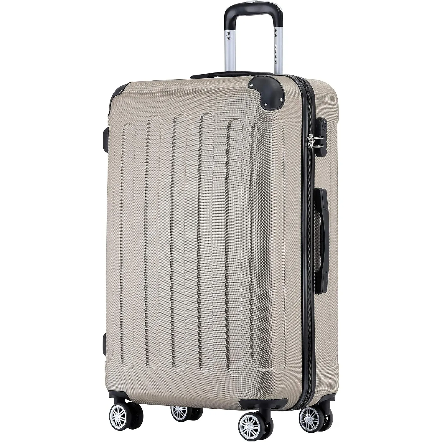 BEIBYE Hartschalenkoffer XL 76 cm – großer Reisekoffer für Familienreisen, leicht, robust, ABS, 360° Doppelrollen, Zahl…