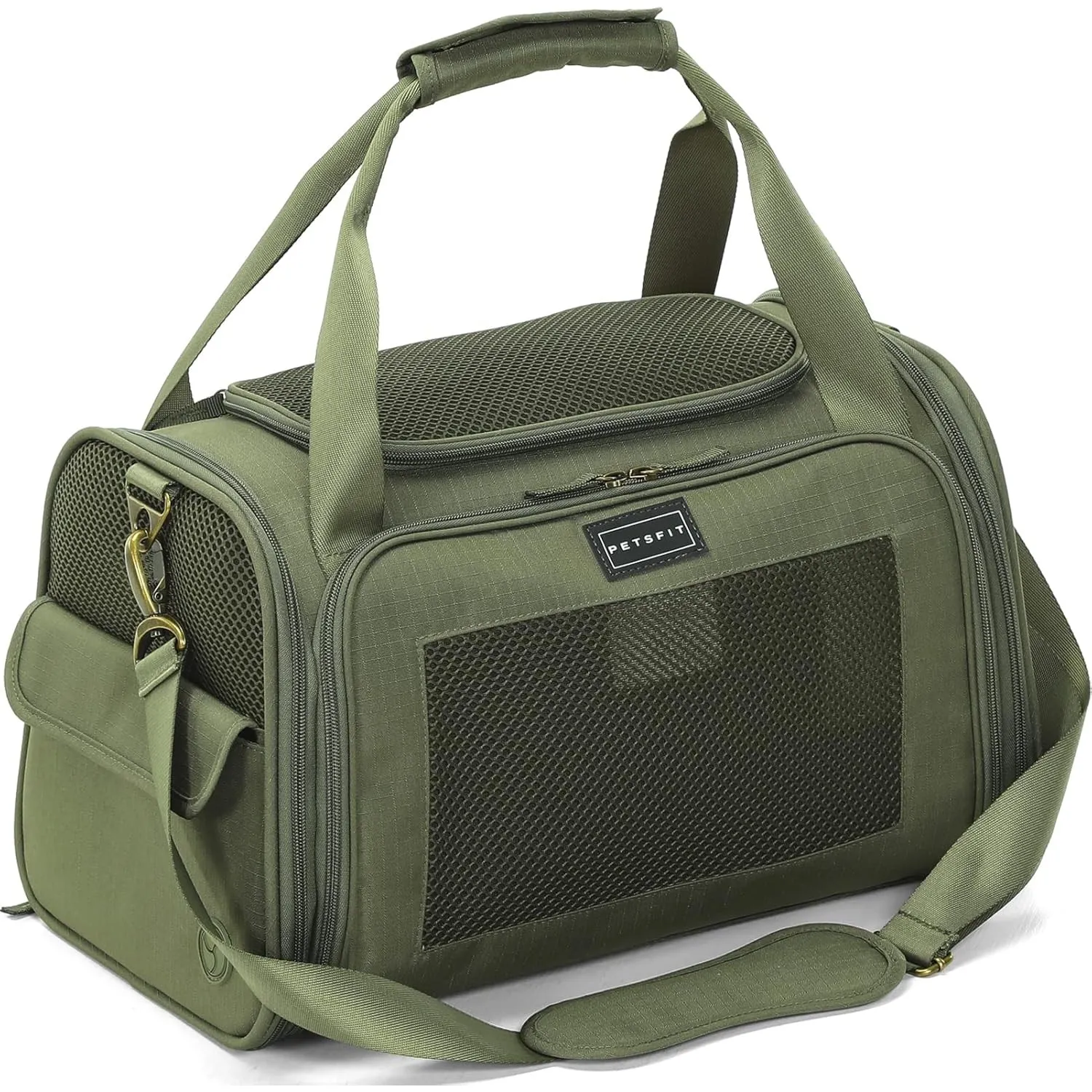 Petsfit Transportbox Katze Hund faltbar Transporttasche Hundetasche für Katzen kleine Hunde, Hochwertige Tragetasche Fl…