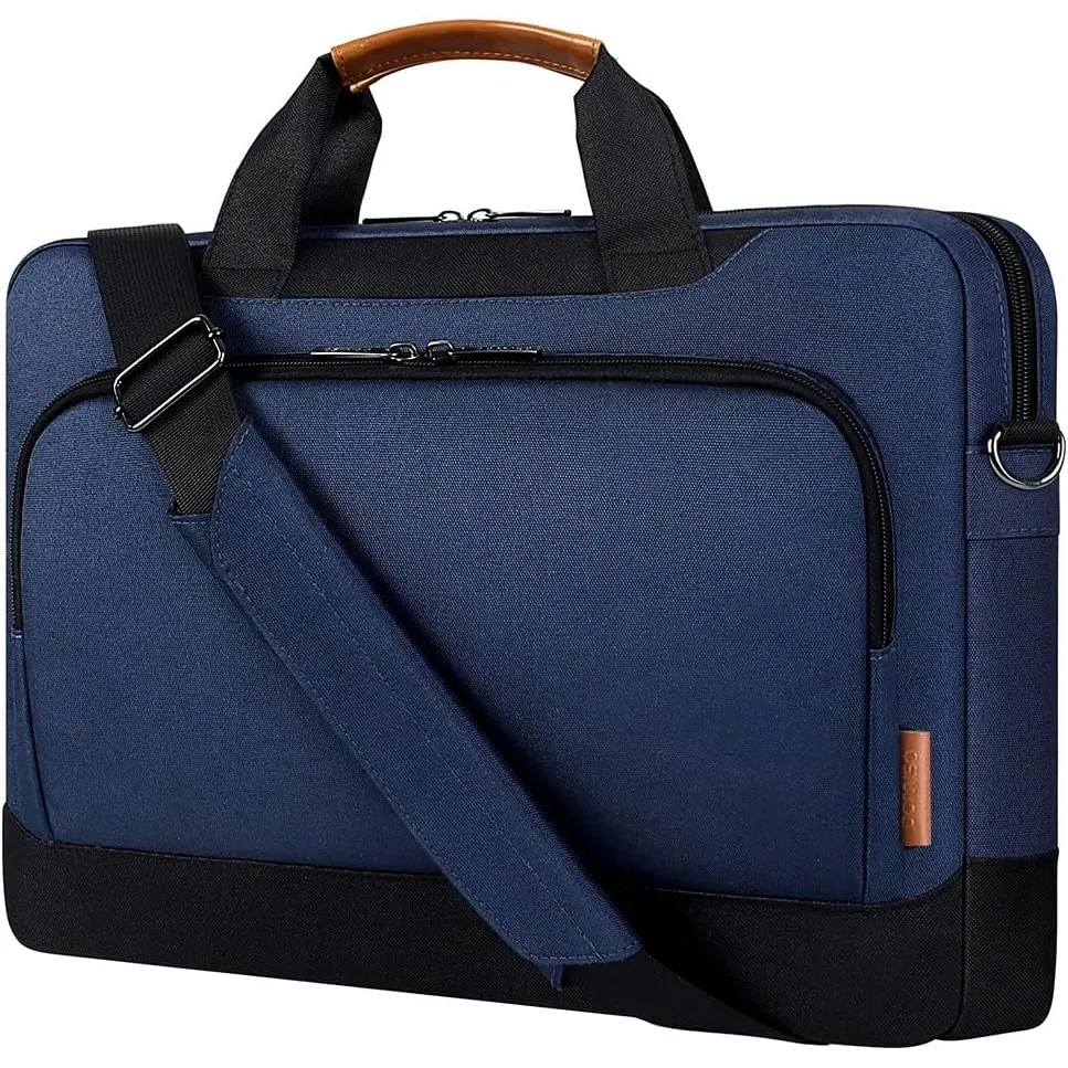 DOMISO Laptophülle Laptoptasche und Notebooktasche 14 Zoll, Wasserdichte Business Schultertasche mit Großer Kapazität, …