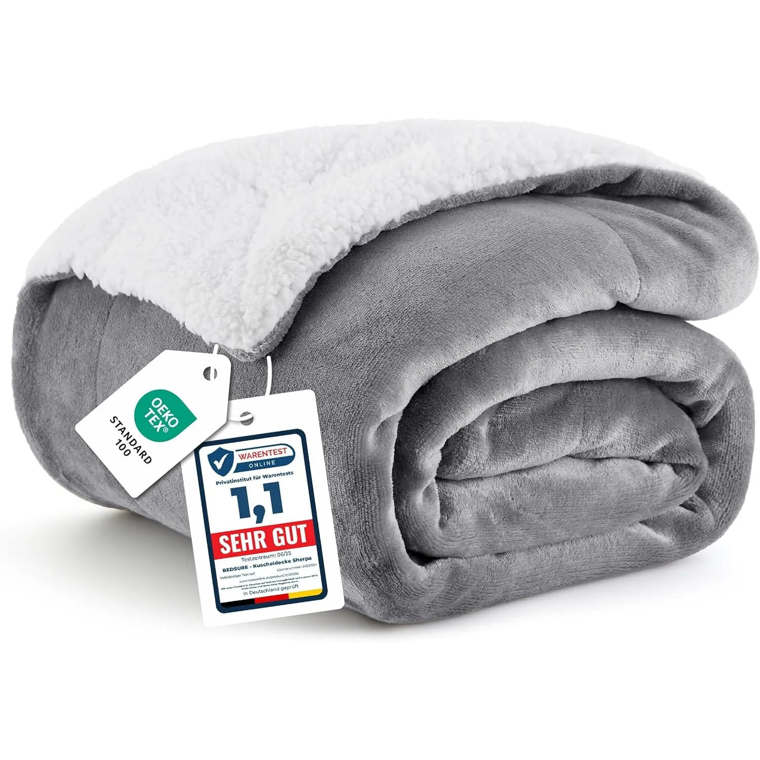 BEDSURE Kuscheldecke - Warm Sherpa Wolldecke & Sofadecke, Flauschig Sofaüberwurf Decke, Dicke Couchdecke, Fleecedecke, …
