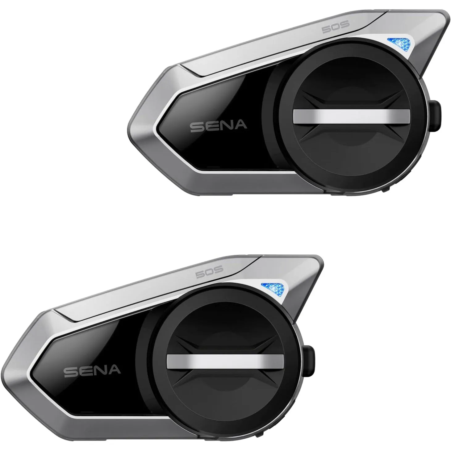 Sena 50S Motorrad Bluetooth Headset mit Drehrad und Sound by Harman Kardon, integriertem Mesh Intercom System und Premi…