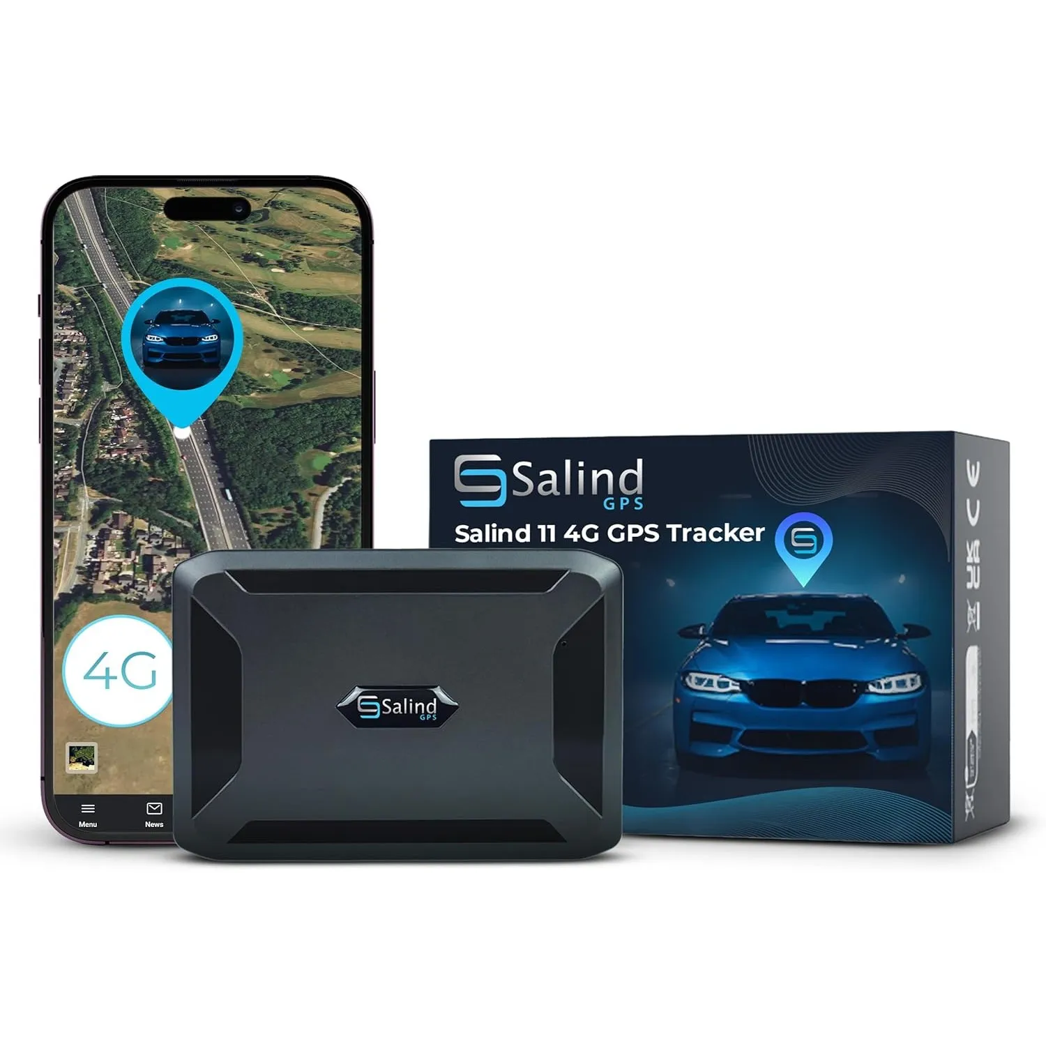 Salind 11 4G - GPS-Tracker für Auto, Motorrad, Fahrzeuge & LKW´s mit Magnet