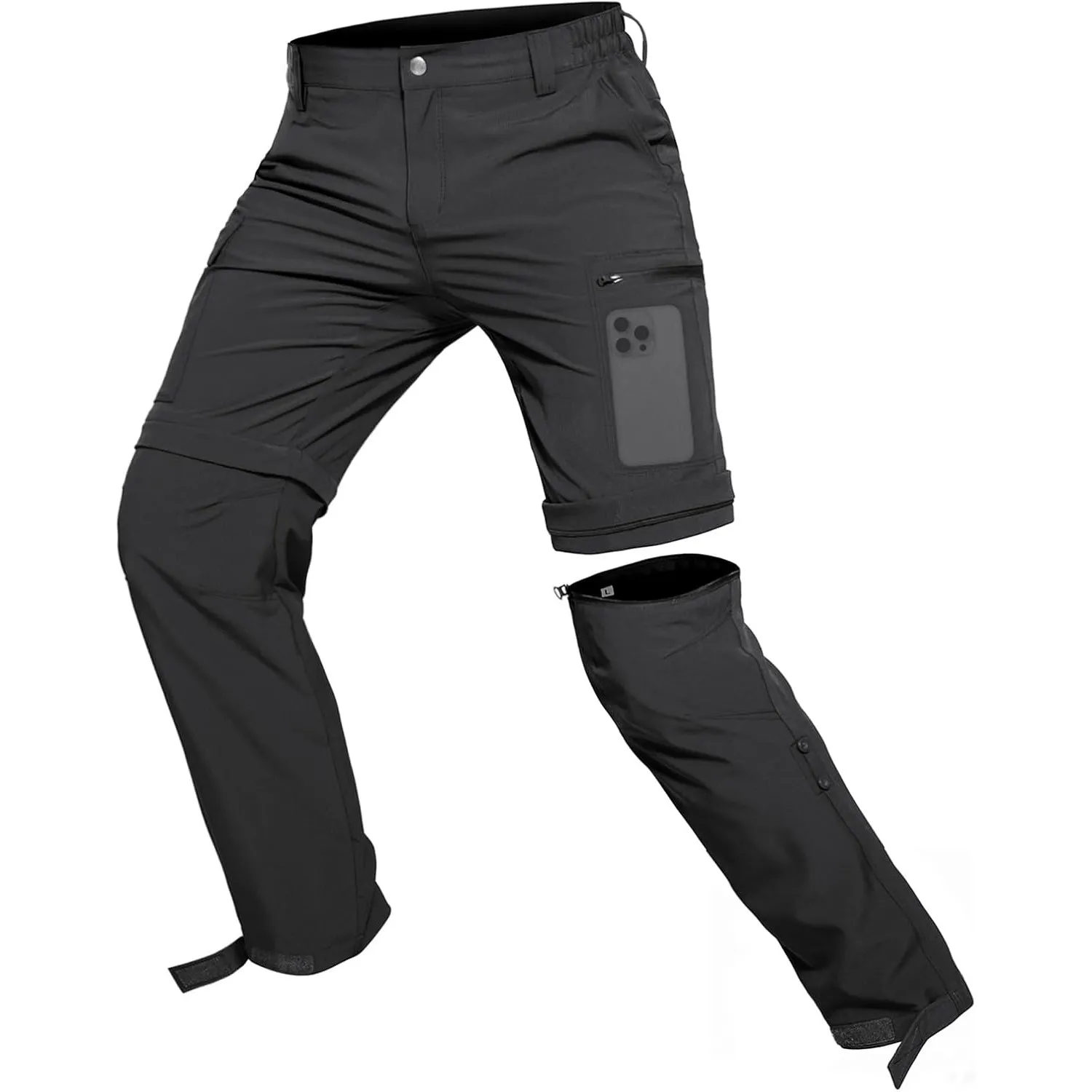 Hiauspor Herren Zip Off Wanderhose 3-in-1 Trekkinghose