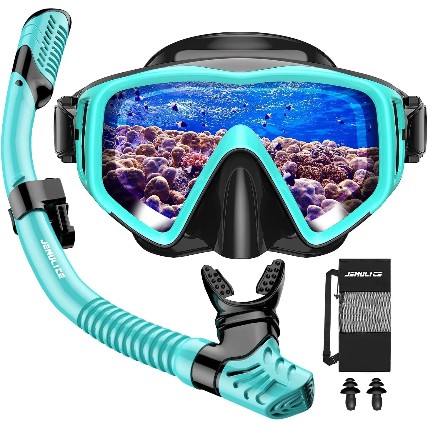 Schnorchelset Erwachsene mit Taucherbrille und Dry Schnorchel | Schnorcheln Set für Herren und Damen, Anti-Leck & Anti-…