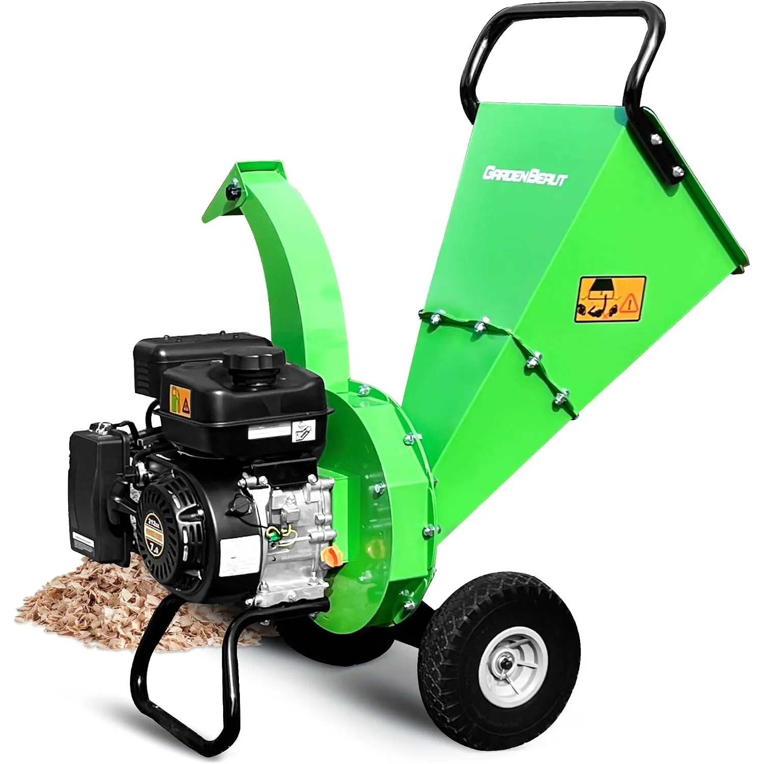 S3 Benzin Häcksler, 7 PS 212 CCM 4-Takt Benzinmotor, max. 76 mm Aststärke, Holz Häcksler Gartenhäcksler