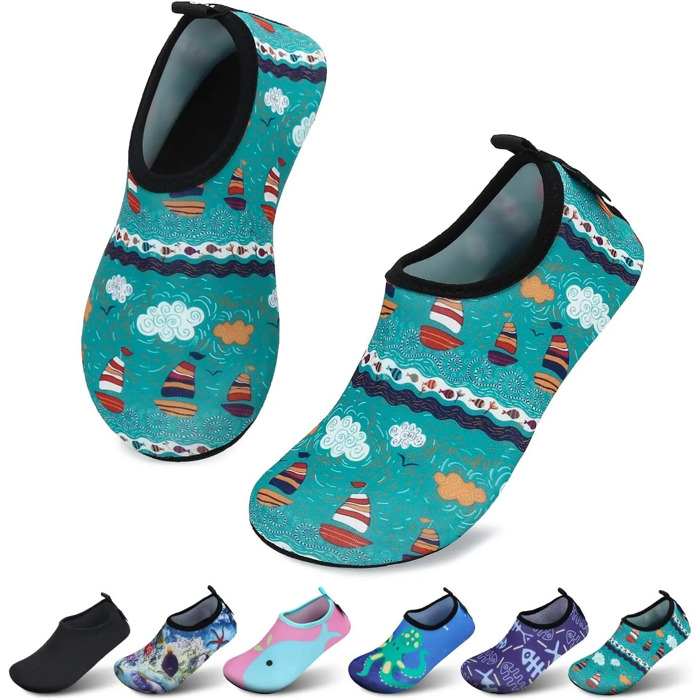 SAGUARO Kinder Badeschuhe Mädchen Schwimmschuhe Junge Schnell Trocken Outdoor Aqua Schuhe Pool Yoga，21-35EU