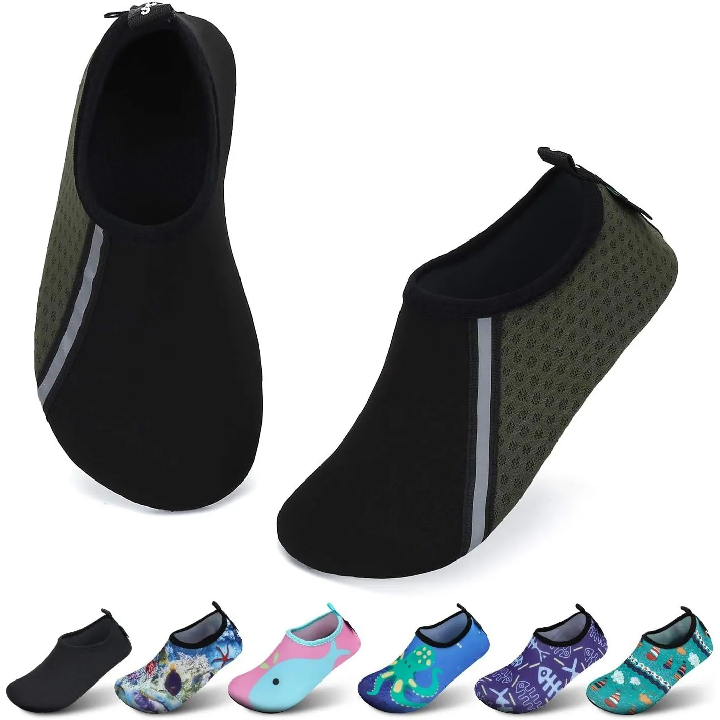 SAGUARO Kinder Badeschuhe Mädchen Schwimmschuhe Junge Schnell Trocken Outdoor Aqua Schuhe Pool Yoga，21-35EU