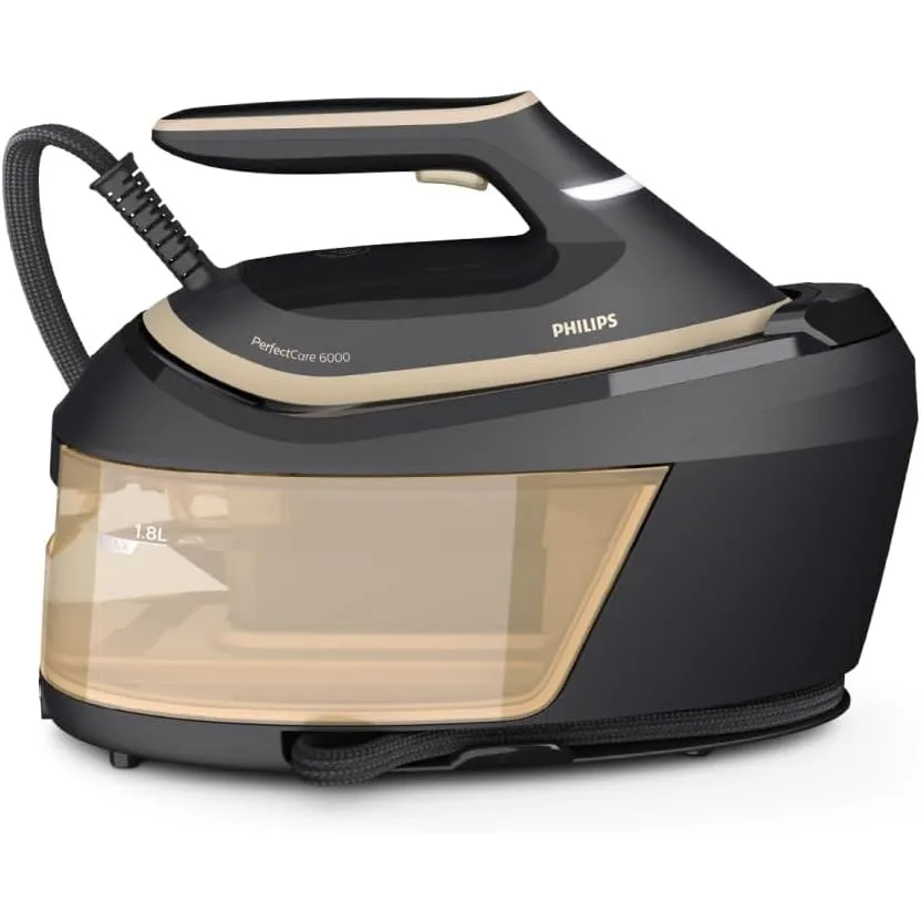 Philips Dampfbügelstation PerfectCare 6000 Serie, Schwarz, 2400 W