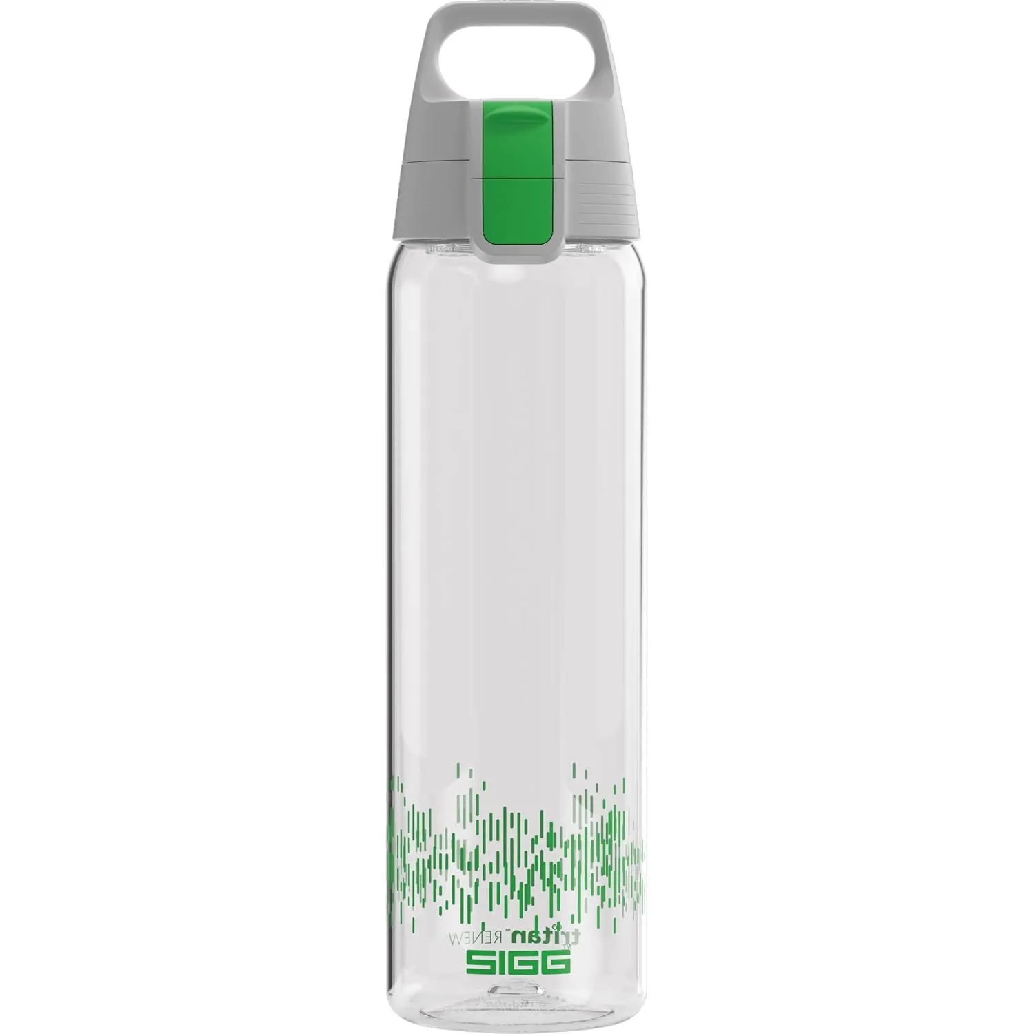 SIGG - Tritan Trinkflasche - Sportflasche Total Clear ONE MyPlanet Grün - kohlensäurehaltige Getränke - Spülmaschinenfe…