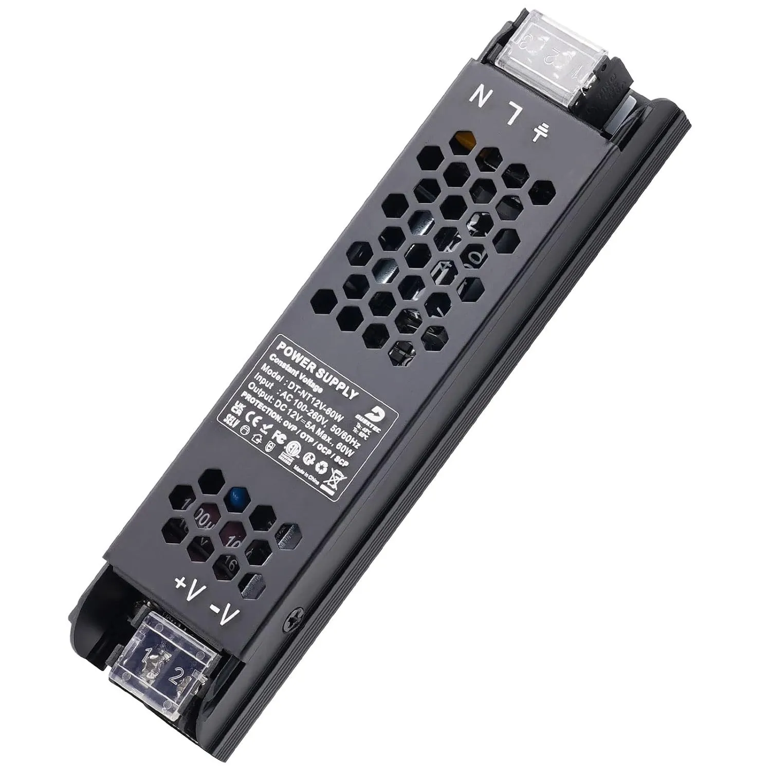 LED Trafo 12V 60W 5A Slim Netzteil Transformator 230 Volt auf 12 Volt