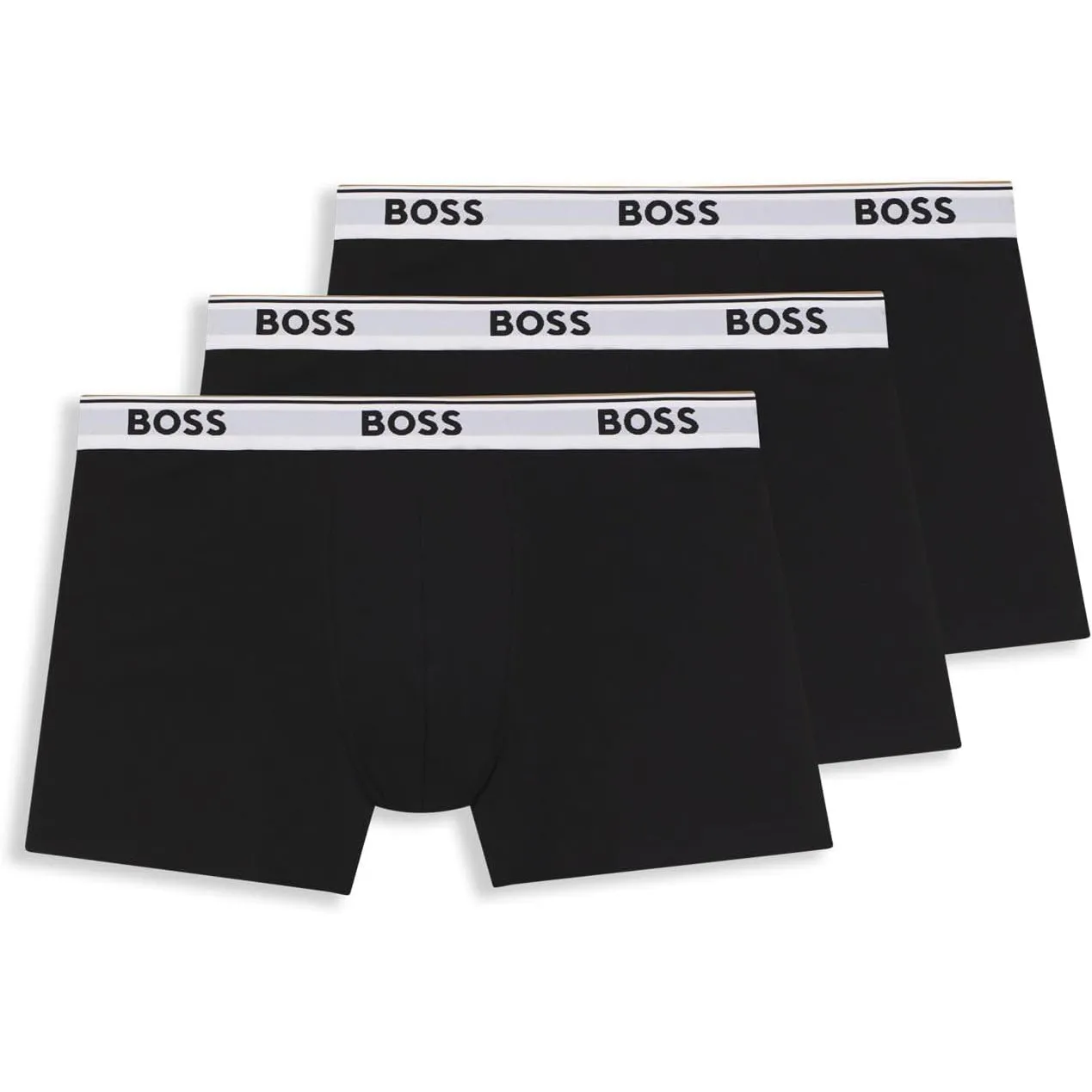 BOSS Herren BoxerBr 3P Power Dreierpack eng anliegende Boxershorts aus Stretch-Baumwolle