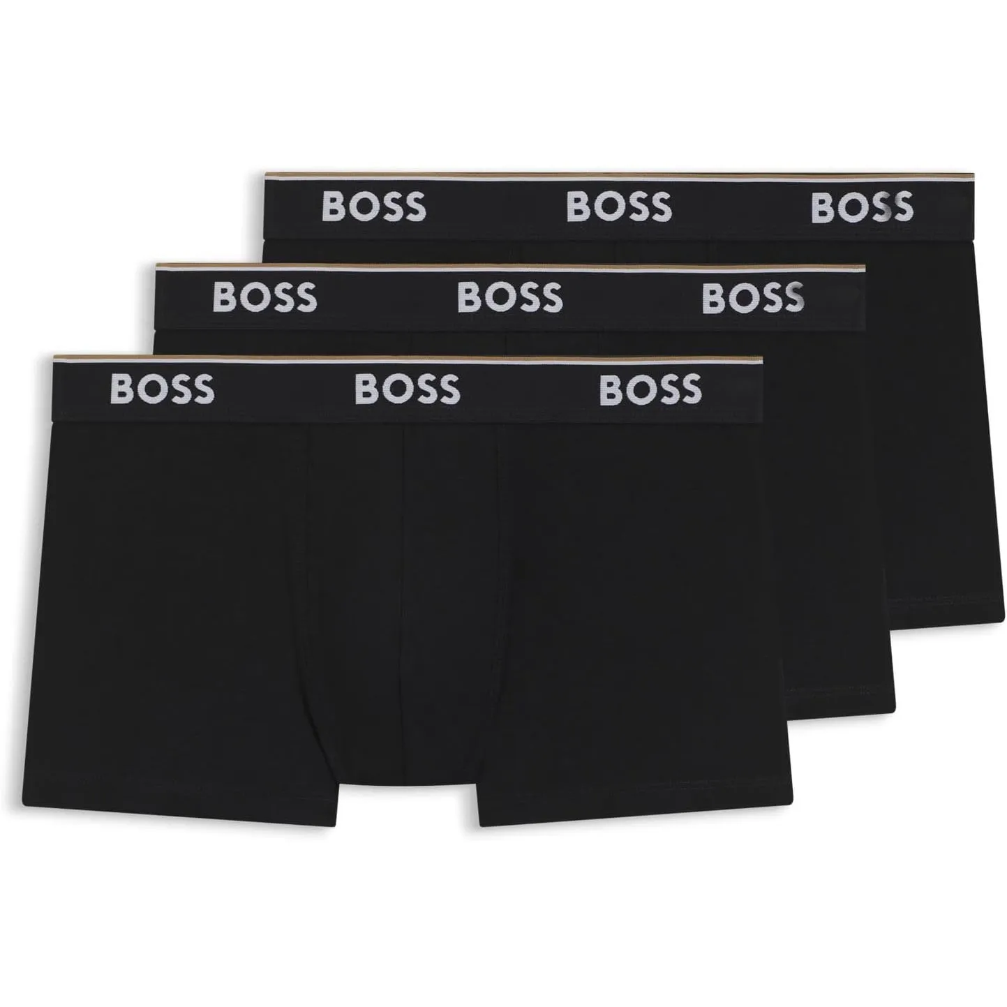 BOSS Herren Power Boxer Trunks Unterhosen Cotton Stretch 3er Pack