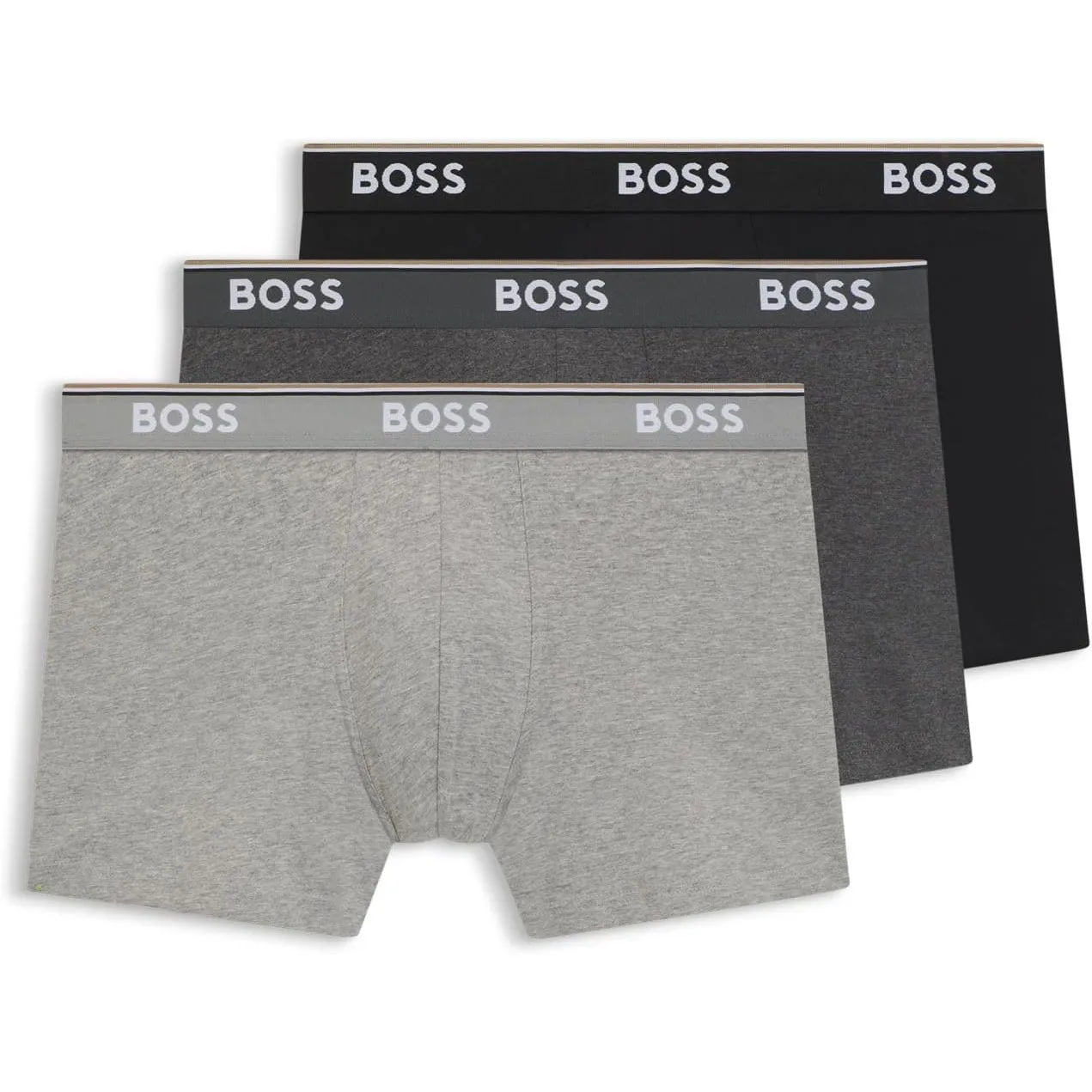 BOSS 3er Pack Herren Trunks Power Boxer Boxershorts Unterhosen Cotton Stretch