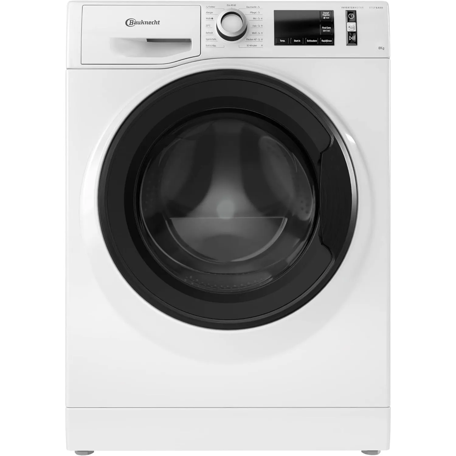 Bauknecht W Active 8A Waschmaschine Frontlader/ 8kg/ kraftvolle Fleckentfernung/ Dampf Programme/ Steam Hygiene Option/…