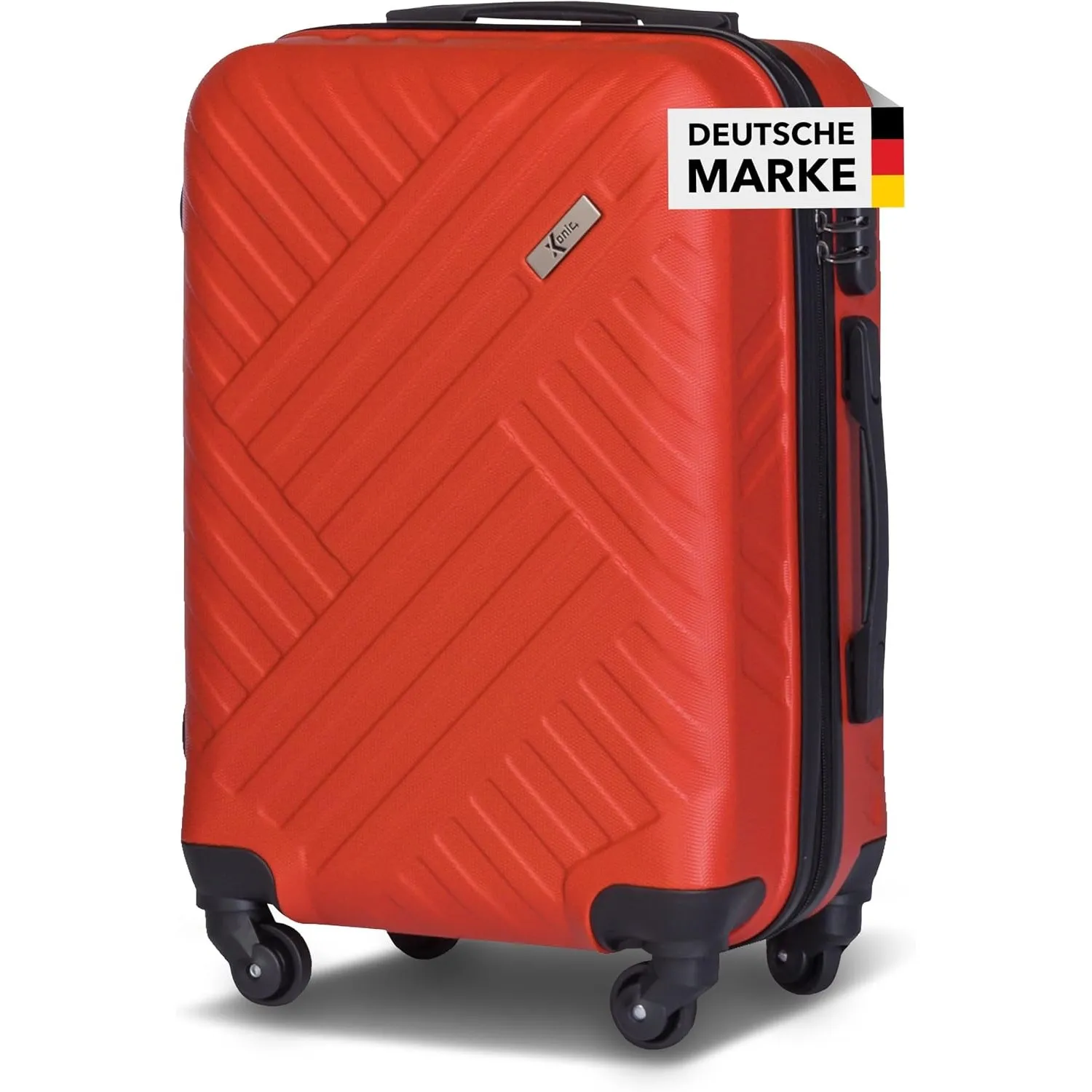 Xonic Design Reisekoffer - ABS Hartschalen Koffer mit 360° Leichtlauf-Rollen - hochwertiger Trolley mit Zahlenschloss i…