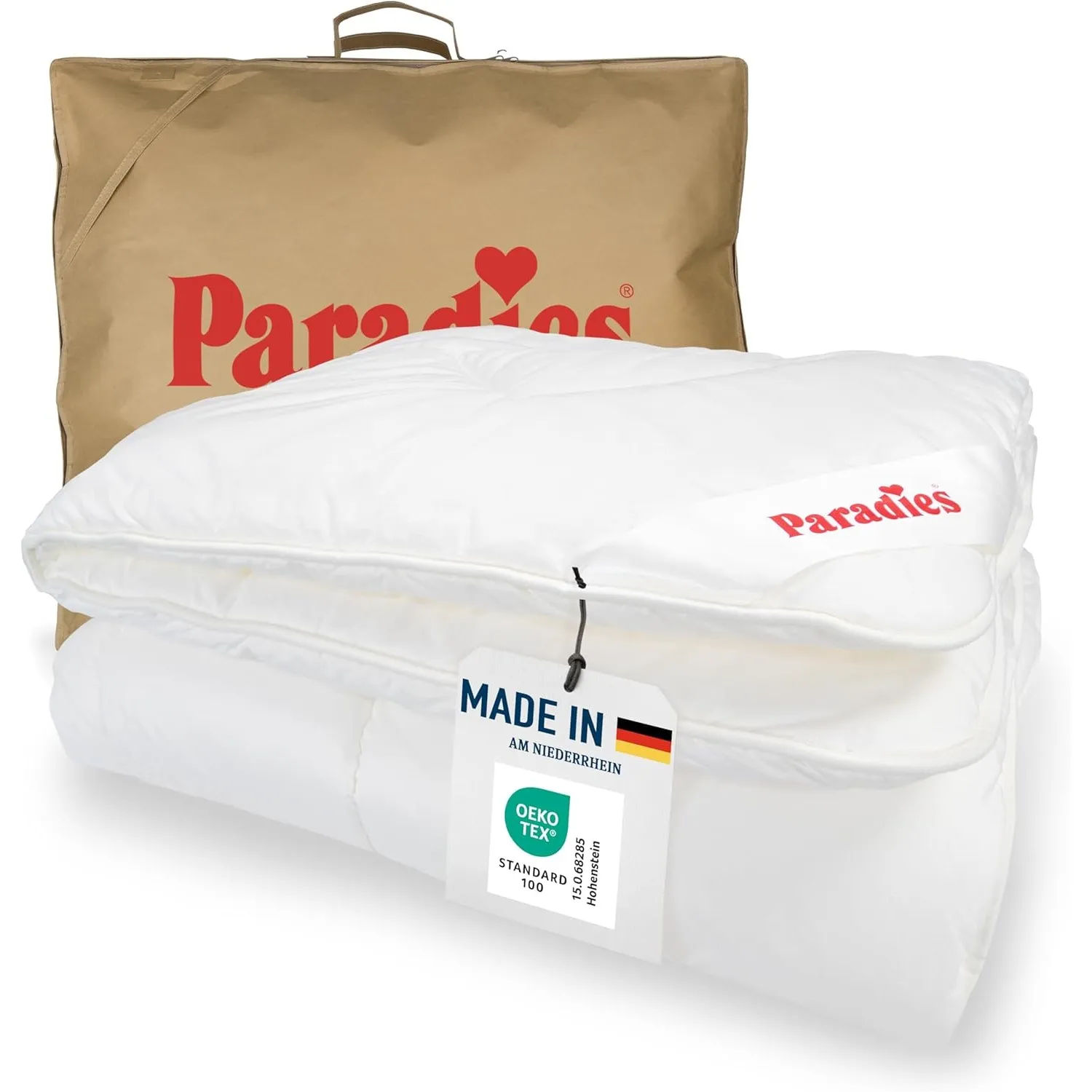 PARADIES Winterdecke 155x220 cm - Prima Duett Bettdecke 155x220 Winter | Winterbettdecke 155x220, Dicke Füllung, Warm, …