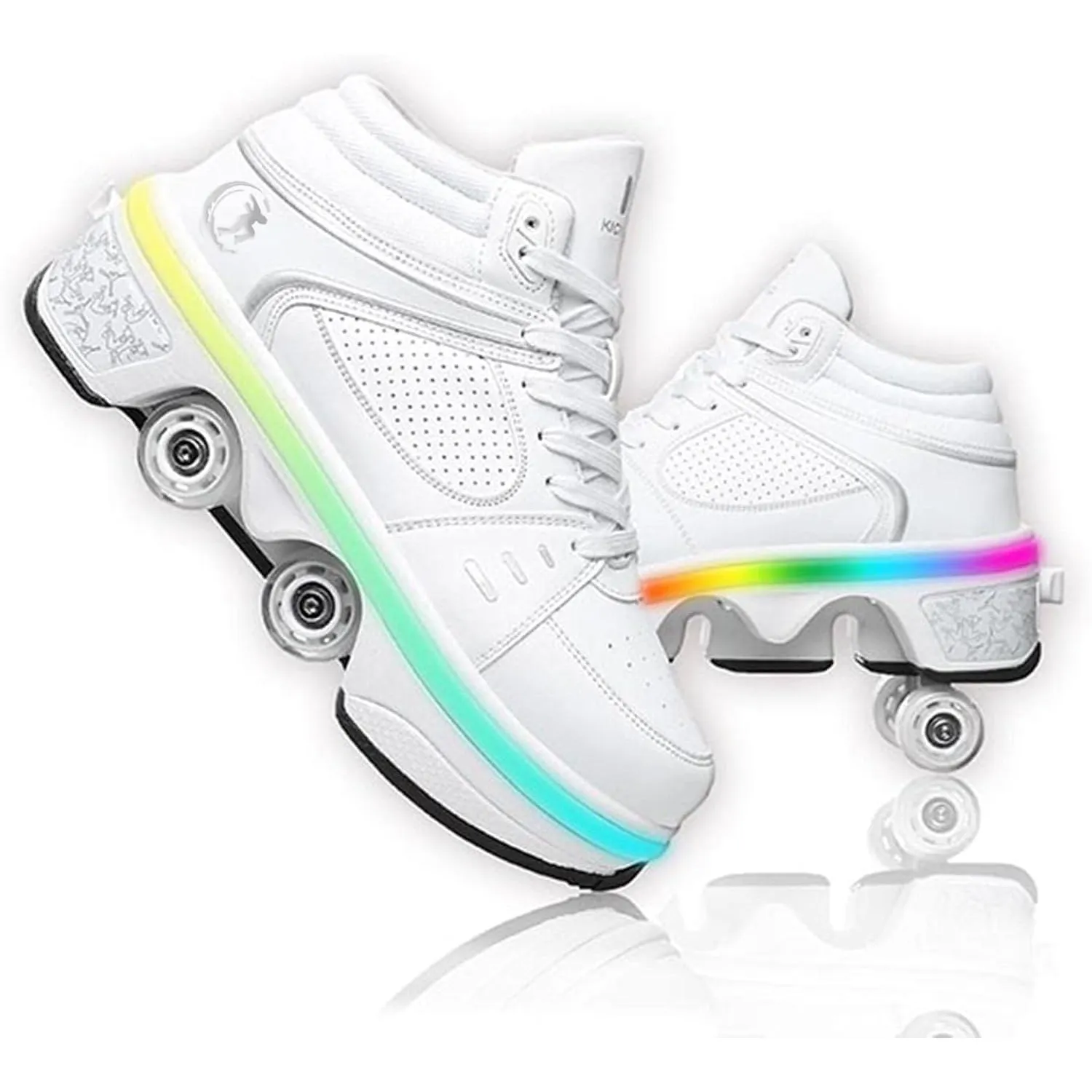 Roller Skate Shoes Rollschuhe Schuhe Mit Rollen Skateboardschuhe,Inline-Skate, verstellbar Damen Schuhe mit Rollen für …