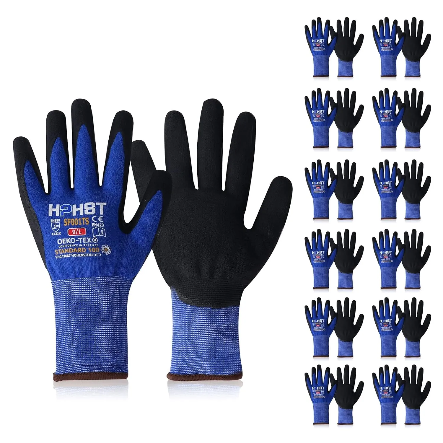 Arbeitshandschuhe SF001TS Handschuhe Montagehandschuhe für Damen und Herren Gloves Ergonomisches Design Smart Touch 12 …