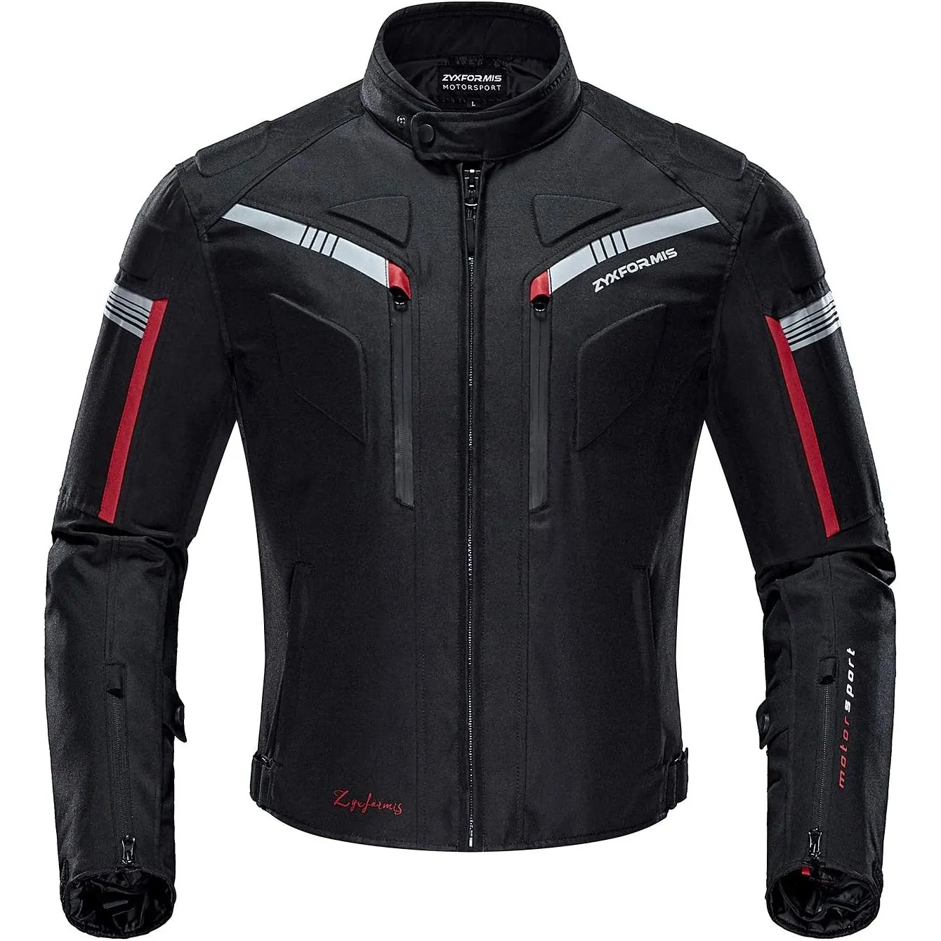 Motorradjacke Herren Wasserabweisend Winddicht mit CE Protektoren | CE-konform, 600D Oxford, abriebfest, atmungsaktiv, …